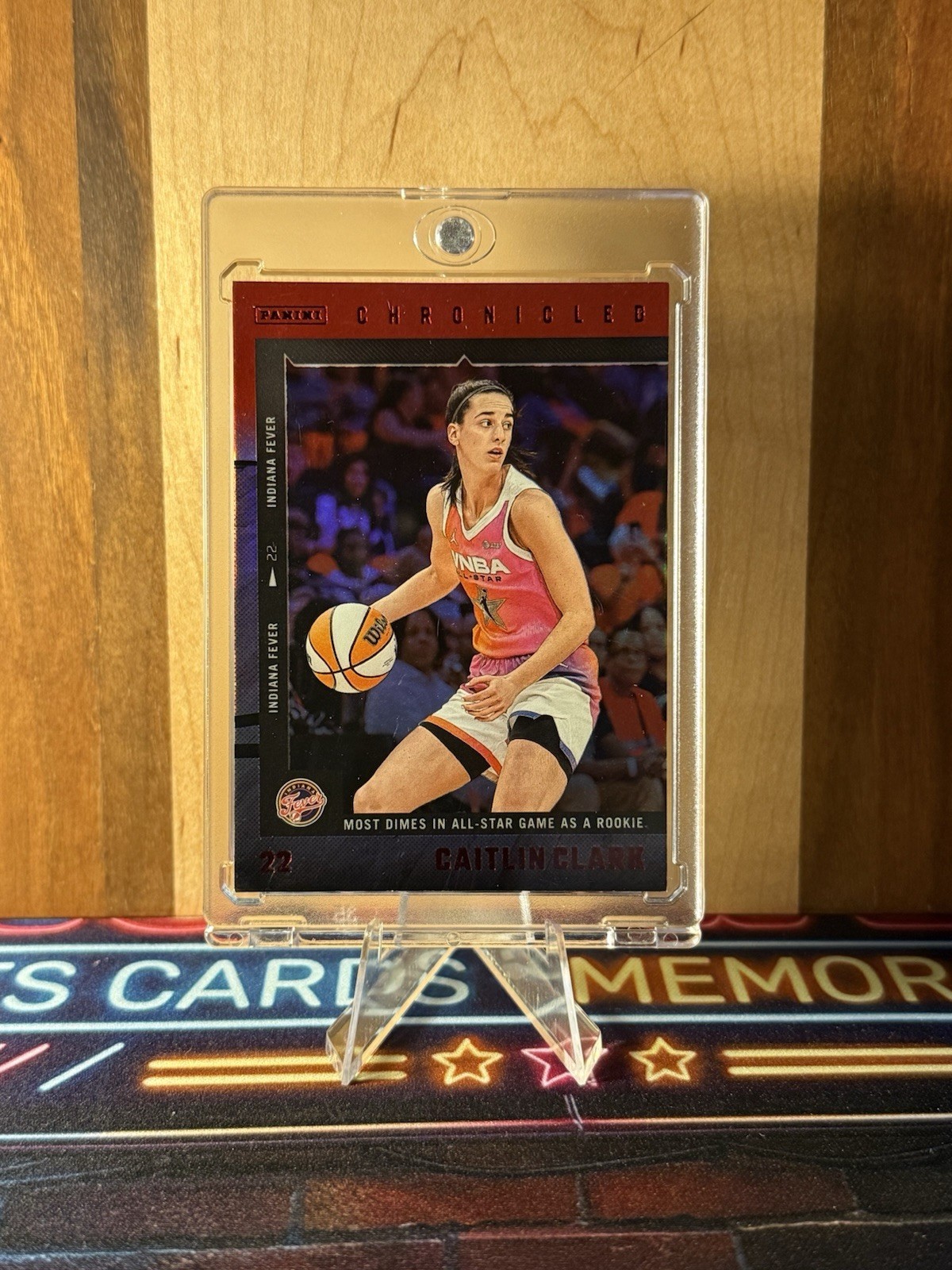 2025 Panini Caitlin Clark Chronicled – Caitlin Clark #7 Red Holo Foil
