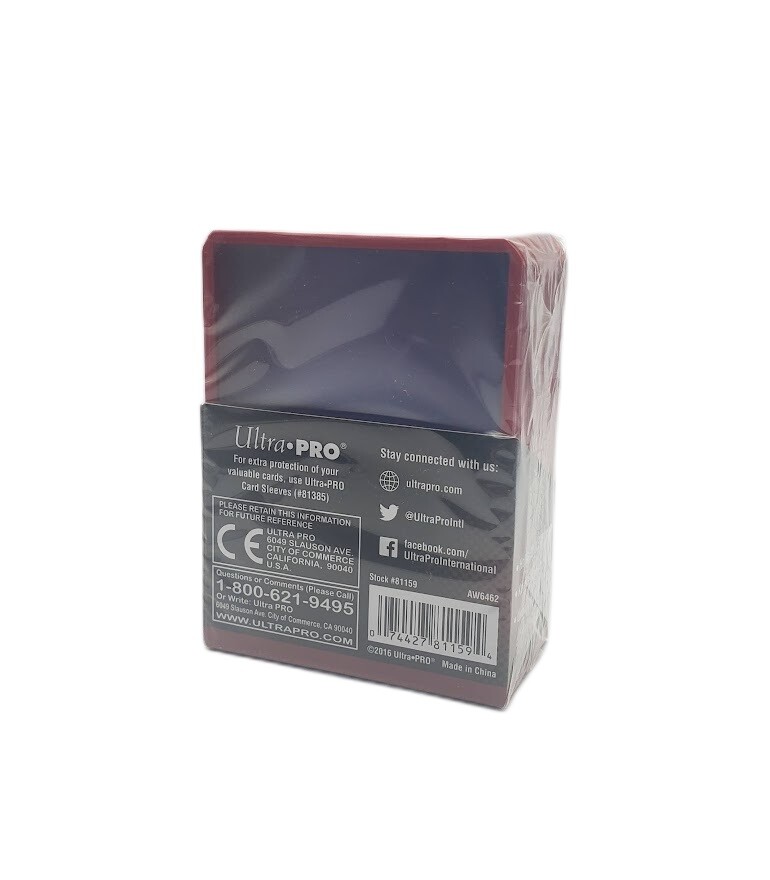(25-Pack) Ultra Pro Red Border Toploaders 3×4 Topload Trading/Art Card Holders