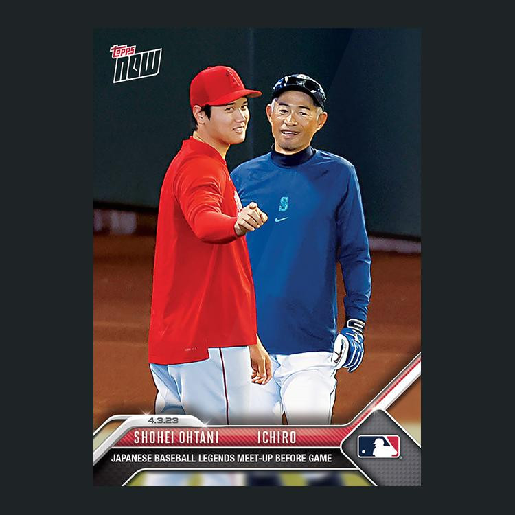 Shohei Ohtani & Ichiro – 2023 MLB Topps Now Card 45 – Print Run: 4802