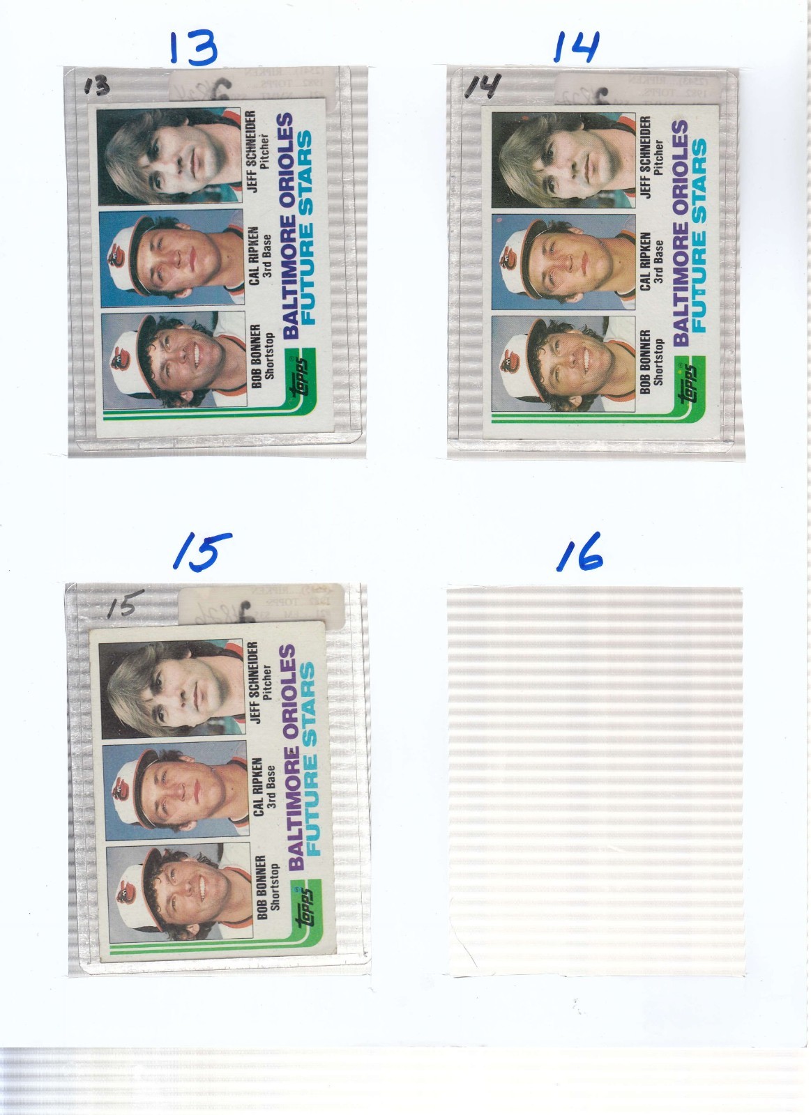 CAL RIPKEN ROOKIIE MINT 1982 TOPPS #21 your choice