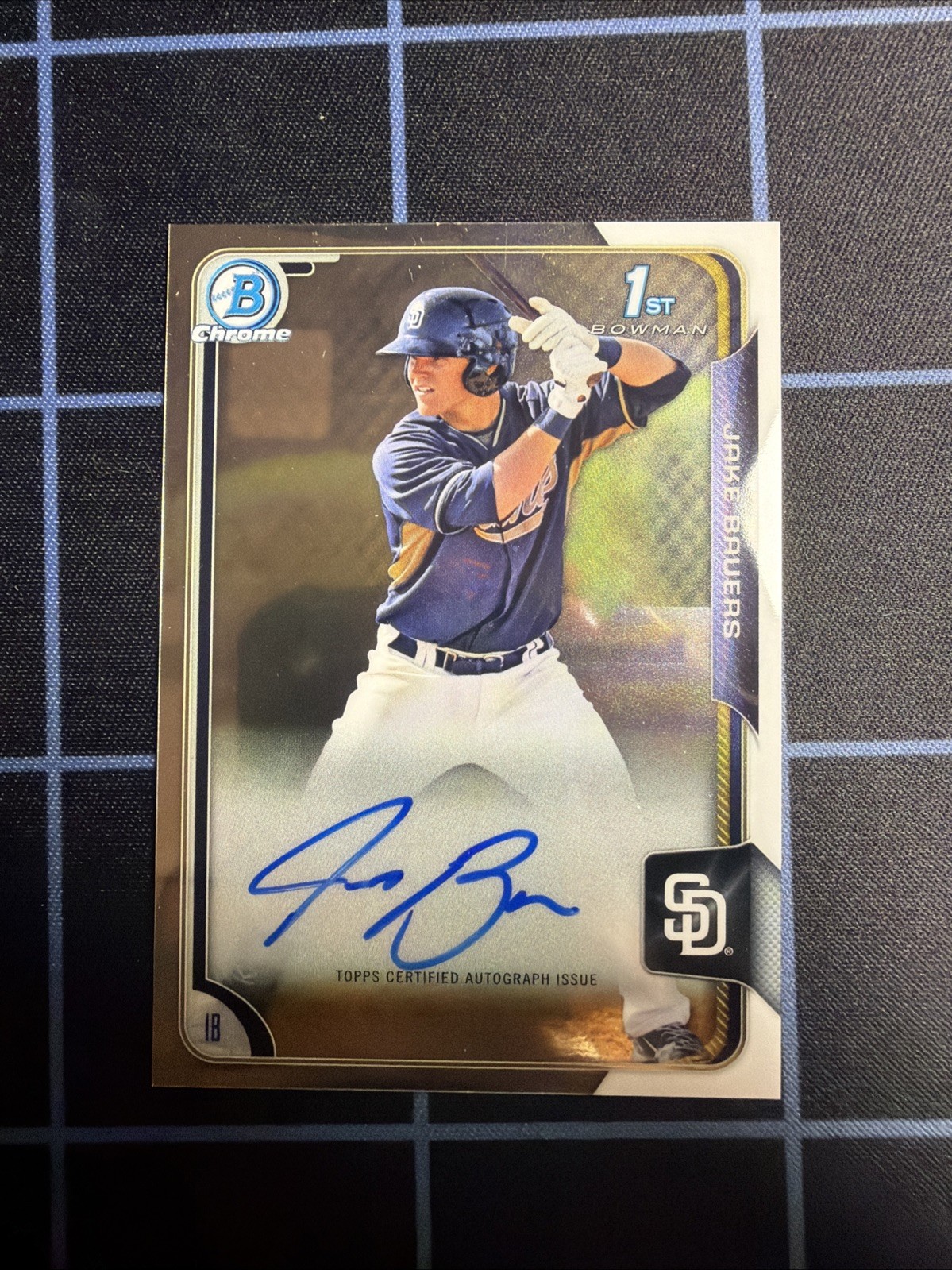 2015 Bowman – Chrome Prospects Autographs Jake Bauers #BCAP-JB (AU, RC)