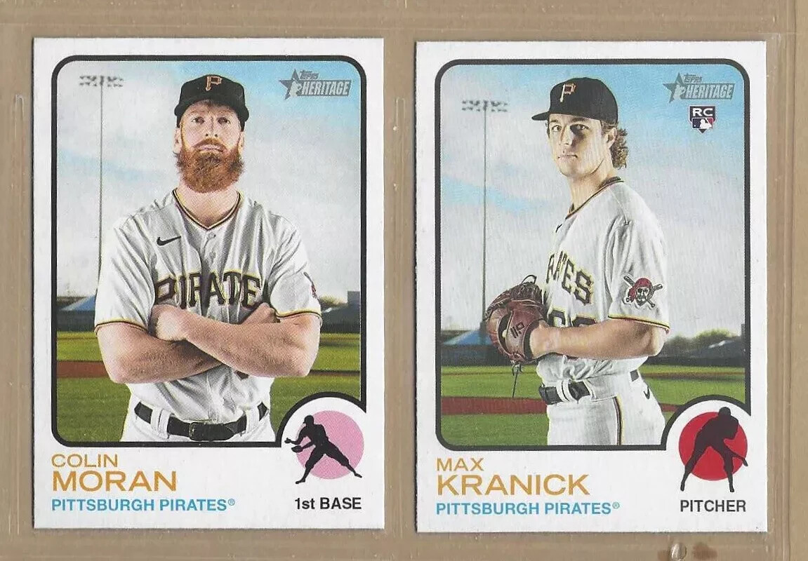 2022 Topps Heritage PITTSBURGH PIRATES Base Team Set of (11) Clemente Cruz RC