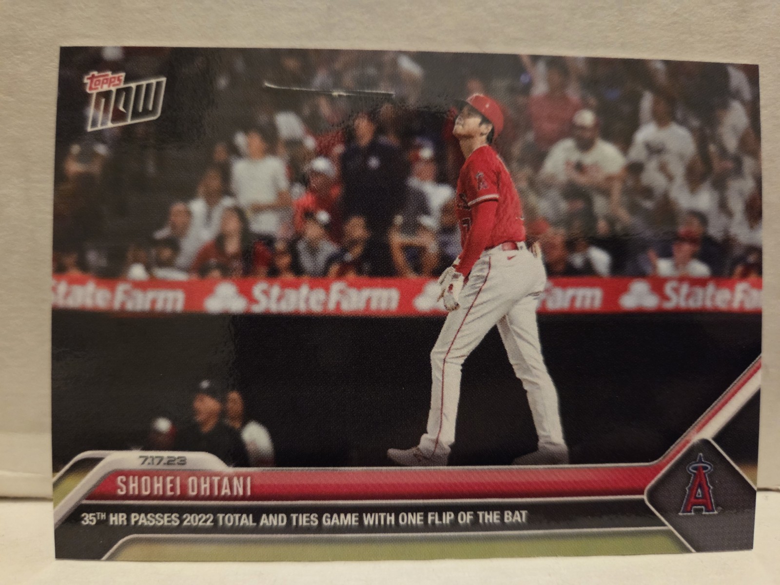 Shohei Ohtani 2023 Topps Now #579 35th Ties 2022 Total Angels QTY