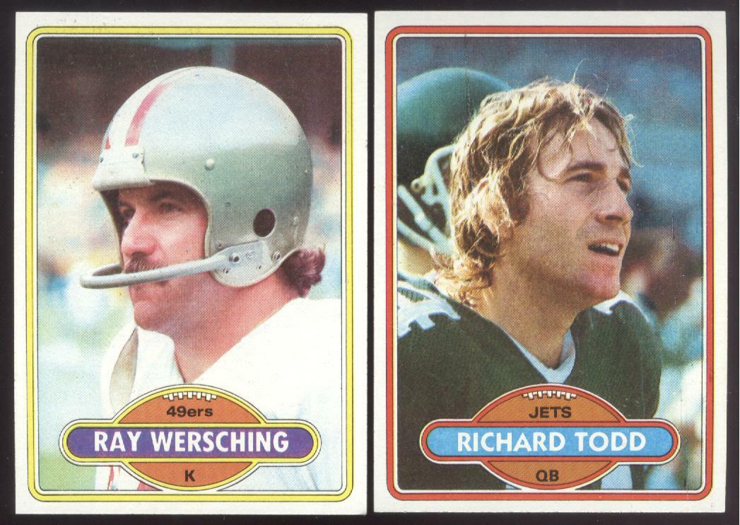BUY 1, GET 1 FREE 1980 TOPPS FOOTBALL YOU PICK #401 – #528 NMMT * FREE SHIP *