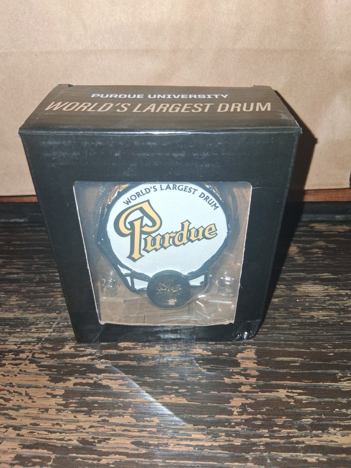 Purdue Marching Band World’s Largest Drum Resin Statue Bobblehead