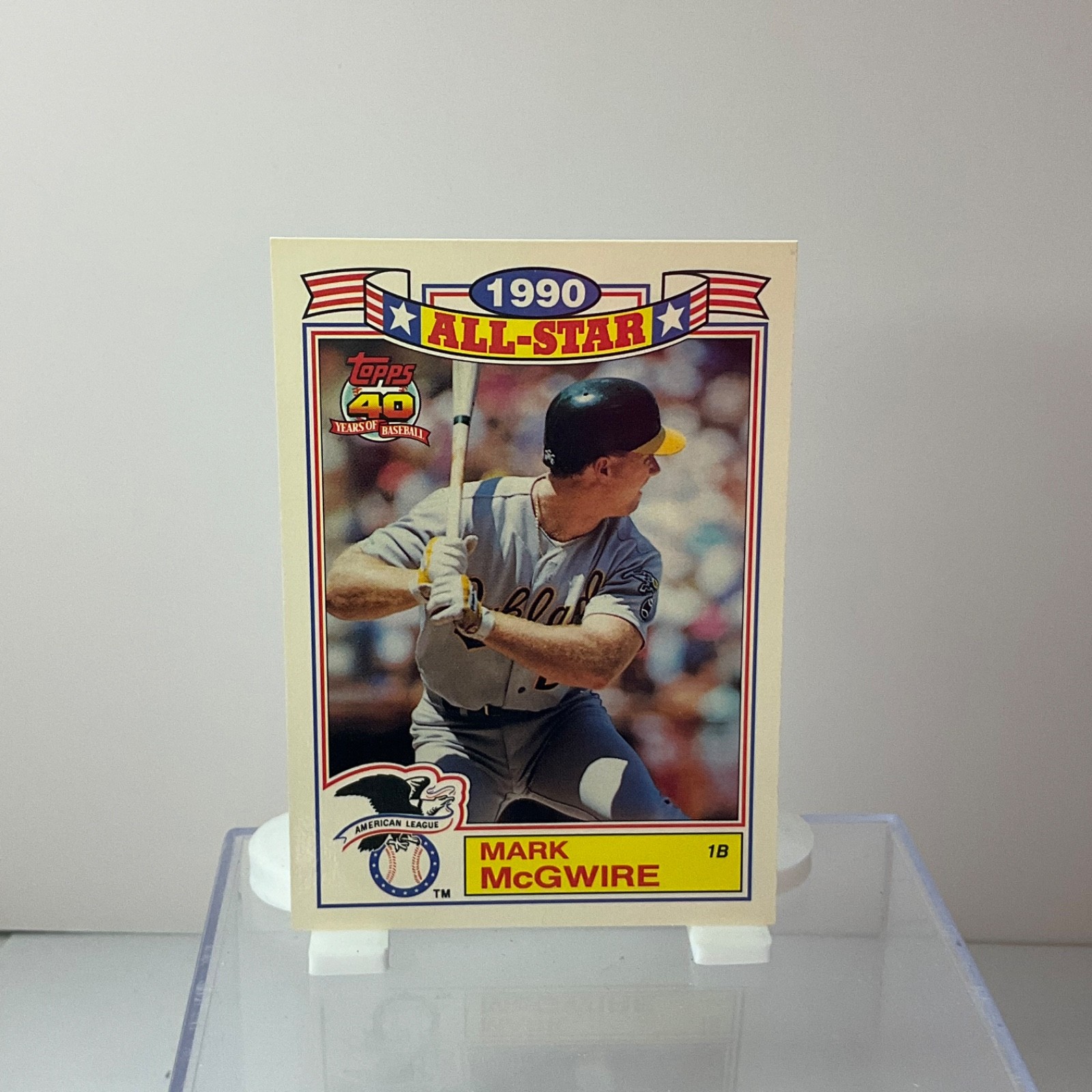 1991 Topps – Rack Pack Glossy, All-Stars Mark McGwire #2