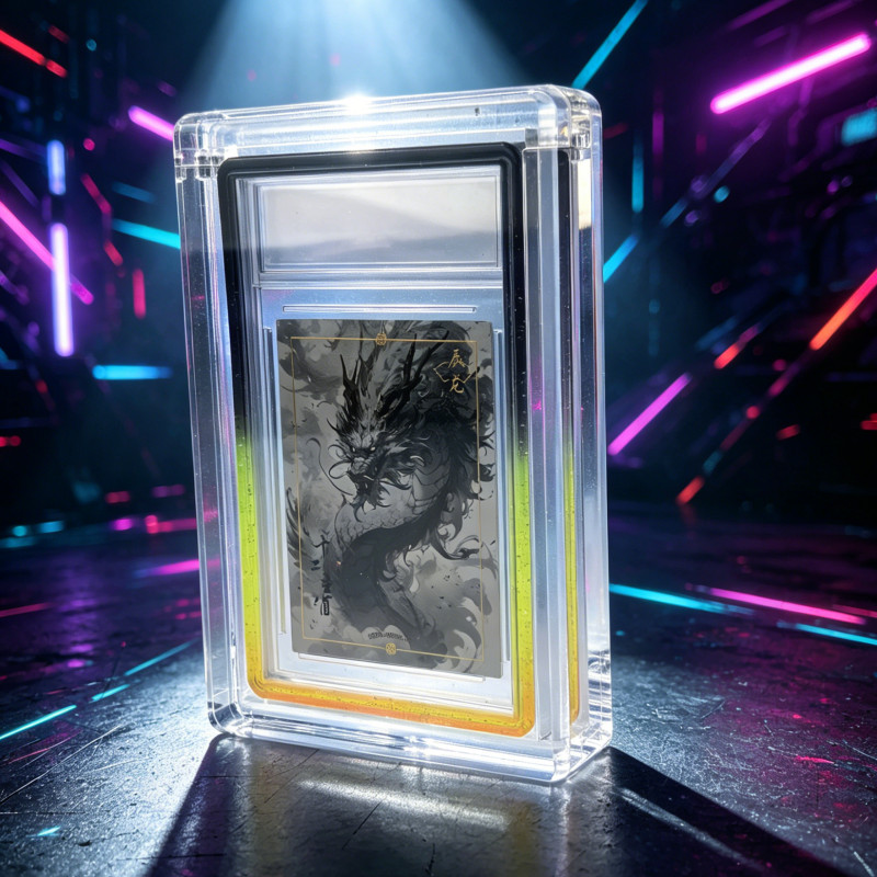 Display Set For 35pt PSA: Acrylic Clear Stand+Graded Bumper Guard With PC Panel