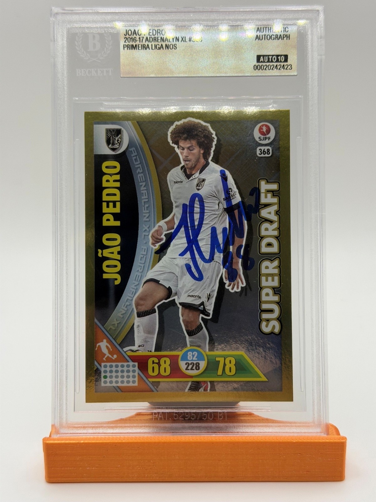 2016-17 ADRENALYN XL #368 – JOAO PEDRO – SIGNED BECKETT AUTHENTIC AUTO 10
