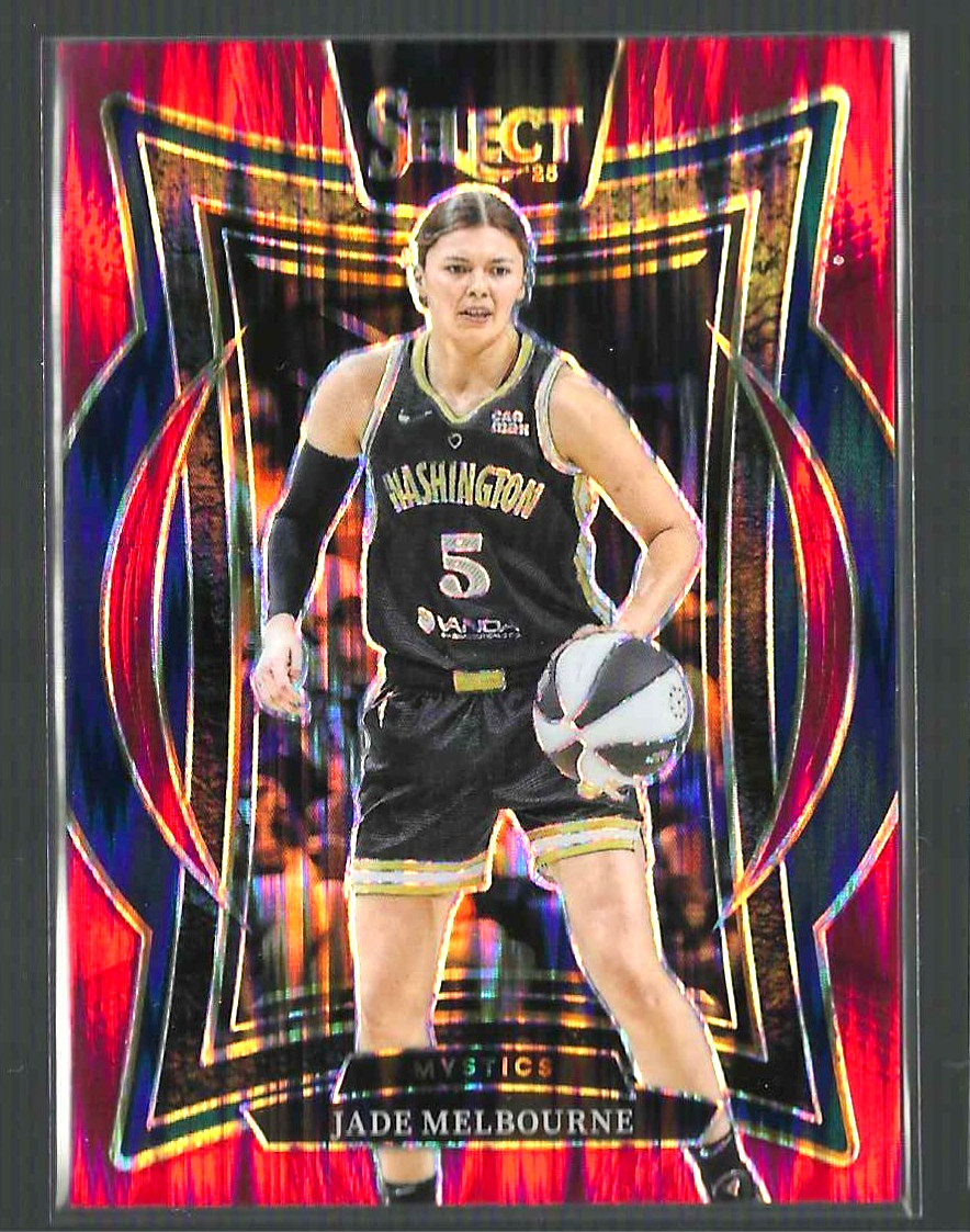 JADE MELBOURNE /349 2025 Panini Select WNBA Red Flash Concourse #3 Mystics