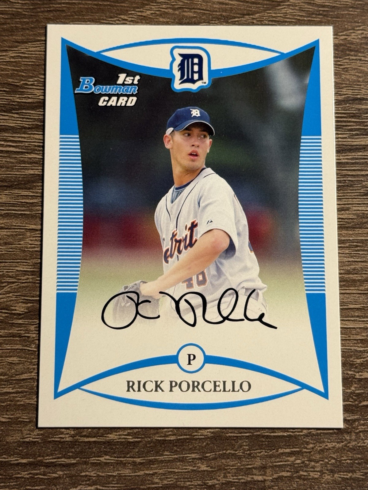 2008 Bowman Draft Prospects #BDPP1 Rick Porcello Detroit Tigers