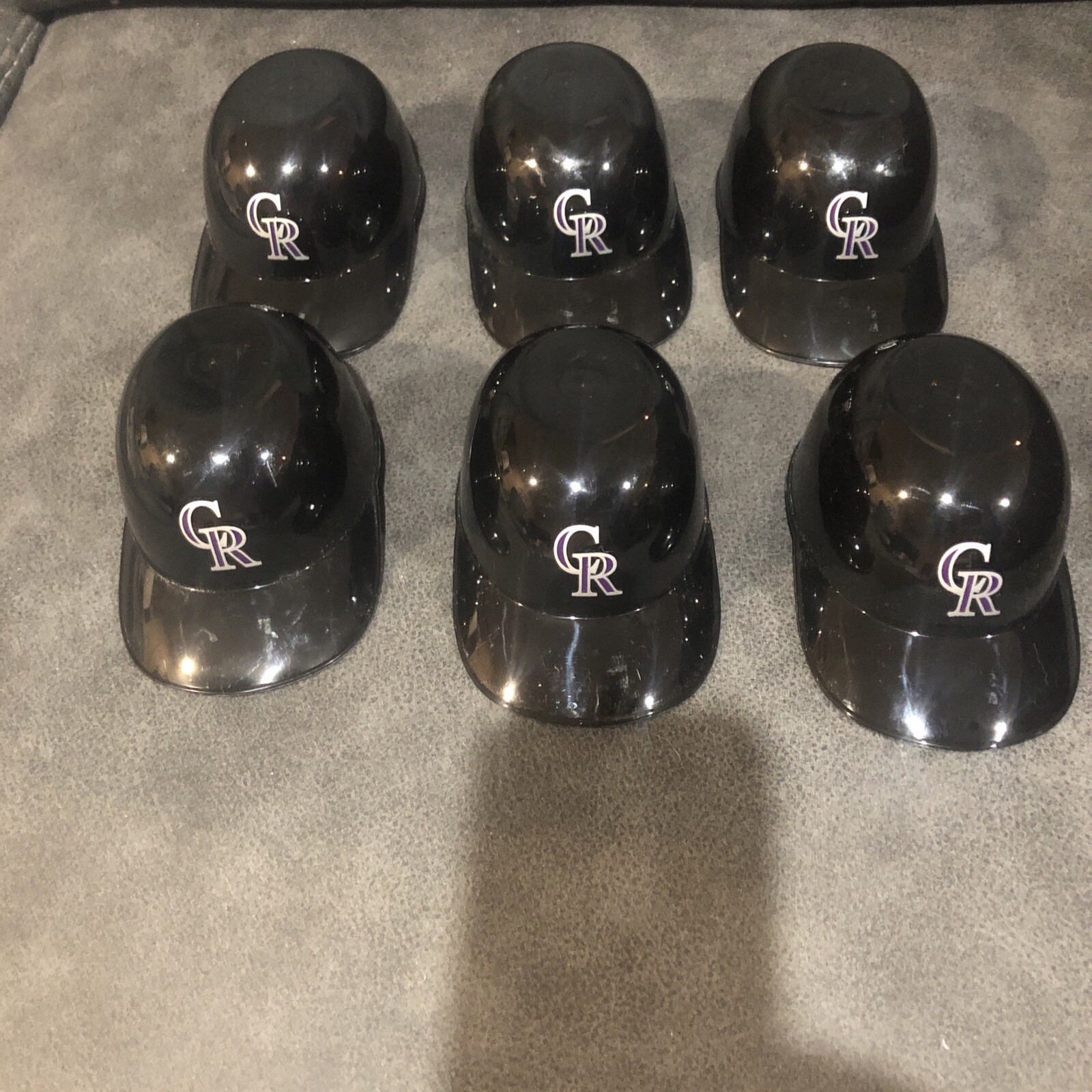 Colorado Rockies MLB Rawlings Mini Ice Cream Snack Helmet Lot of 6 MLB Licensed