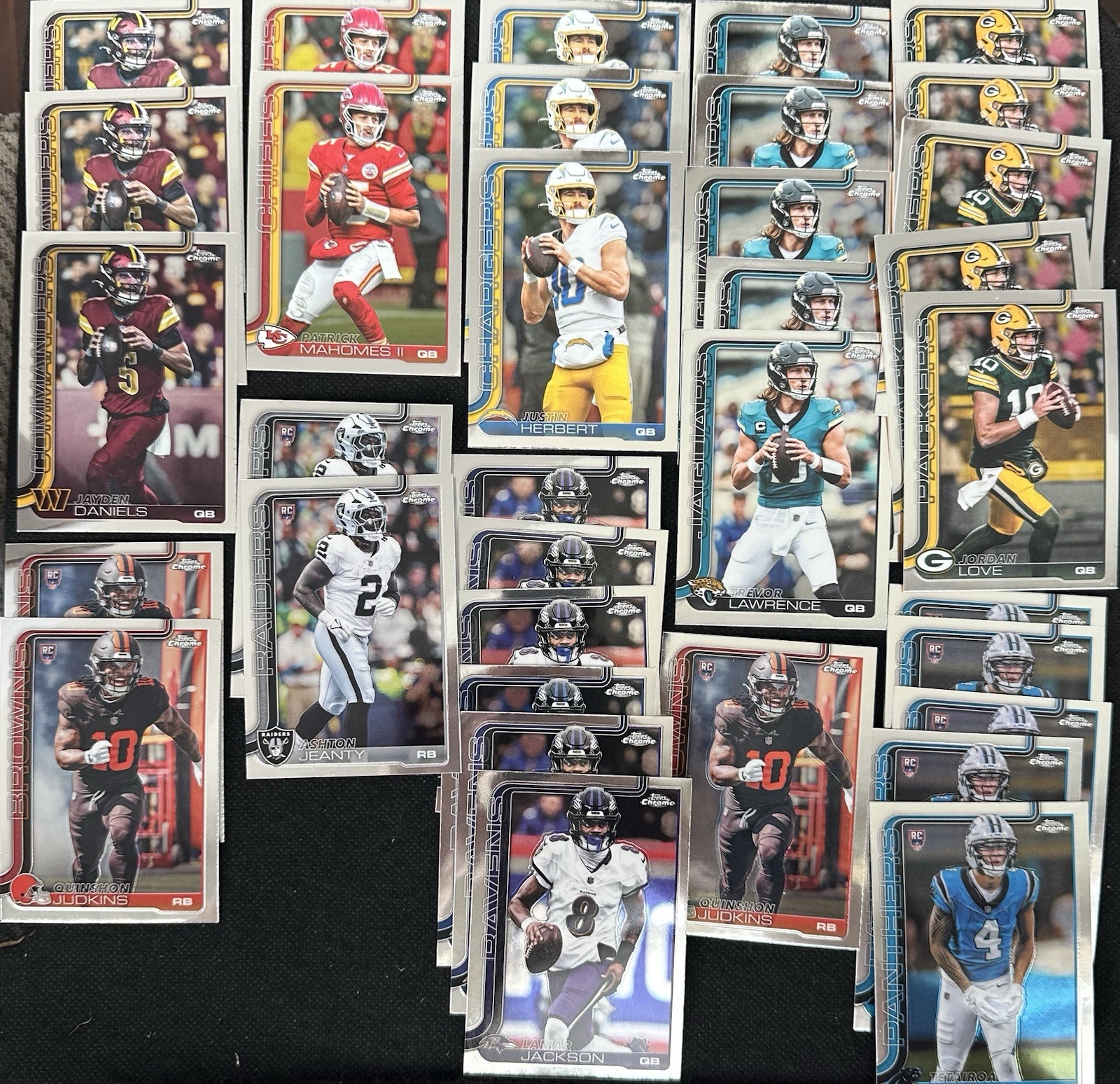 2025 Topps Chrome 1100 Base HUGE Set Builder Lot Dart Skattebo Ward Shedeur Rc