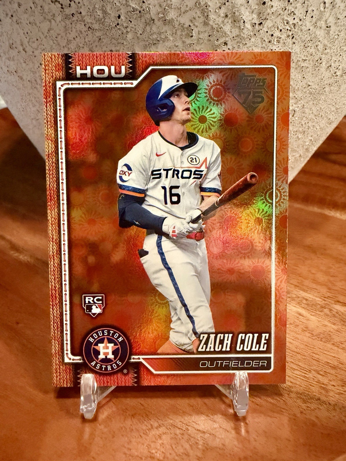 2026 Topps Series 2 – Zach Cole Orange Holofoil #601 / Rare SP RC Astros