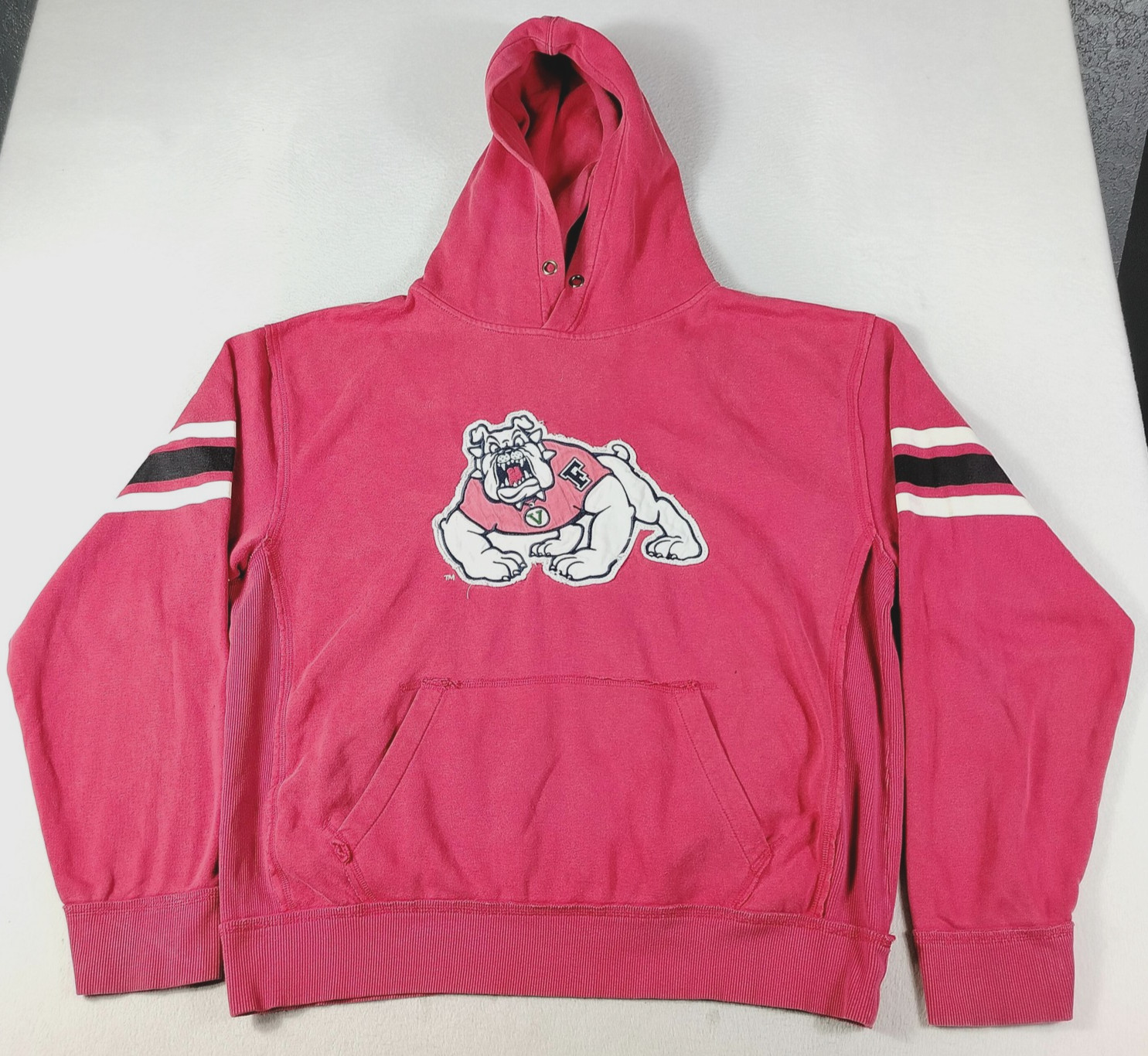 Fresno State Bulldogs Hoodie Mens 2XL Red NCAA Football Campus Heritage Victor E