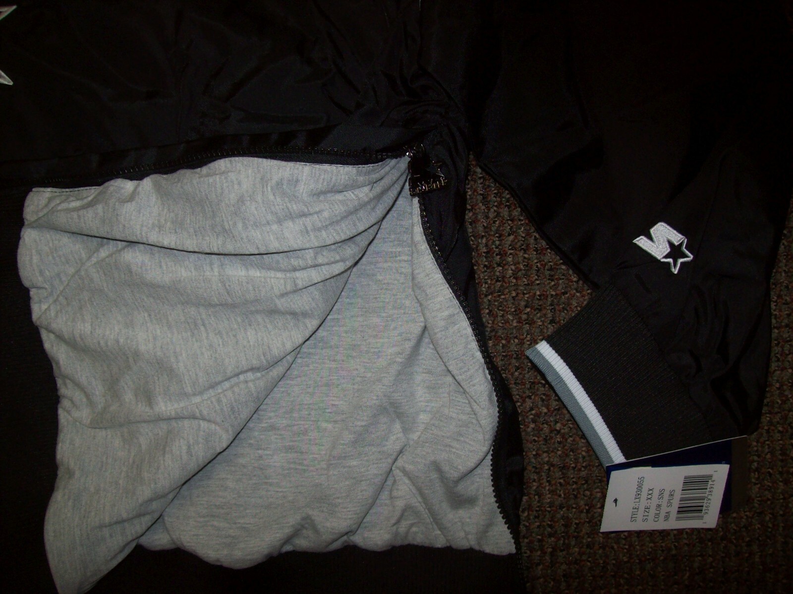SAN ANTONIO SPURS NBA Starter PULL OVER Sping/Summer BLACK M L XL