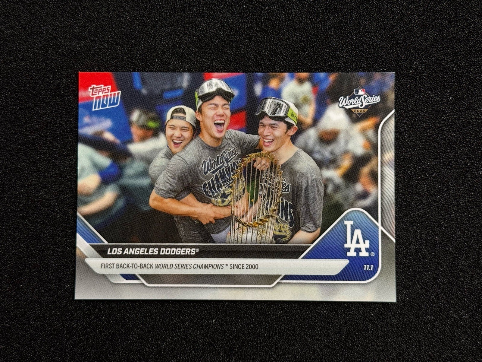 2025 Topps Now #929SP World Series Shohei Ohtani Roki Yamamoto SP Variation Foil