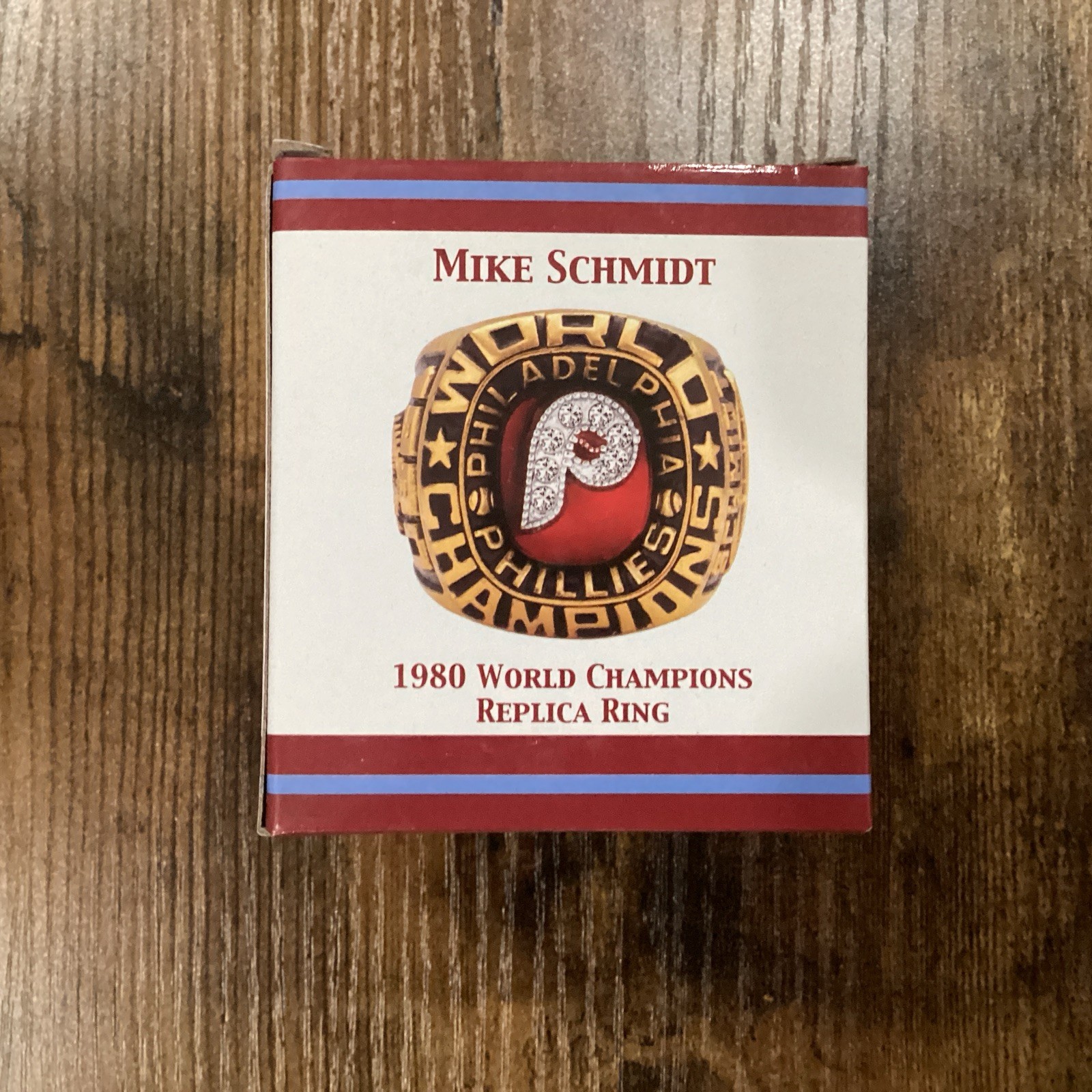 1980 Mike Schmidt World Series Replica Ring Philadelphia Phillies SGA 8/4/22