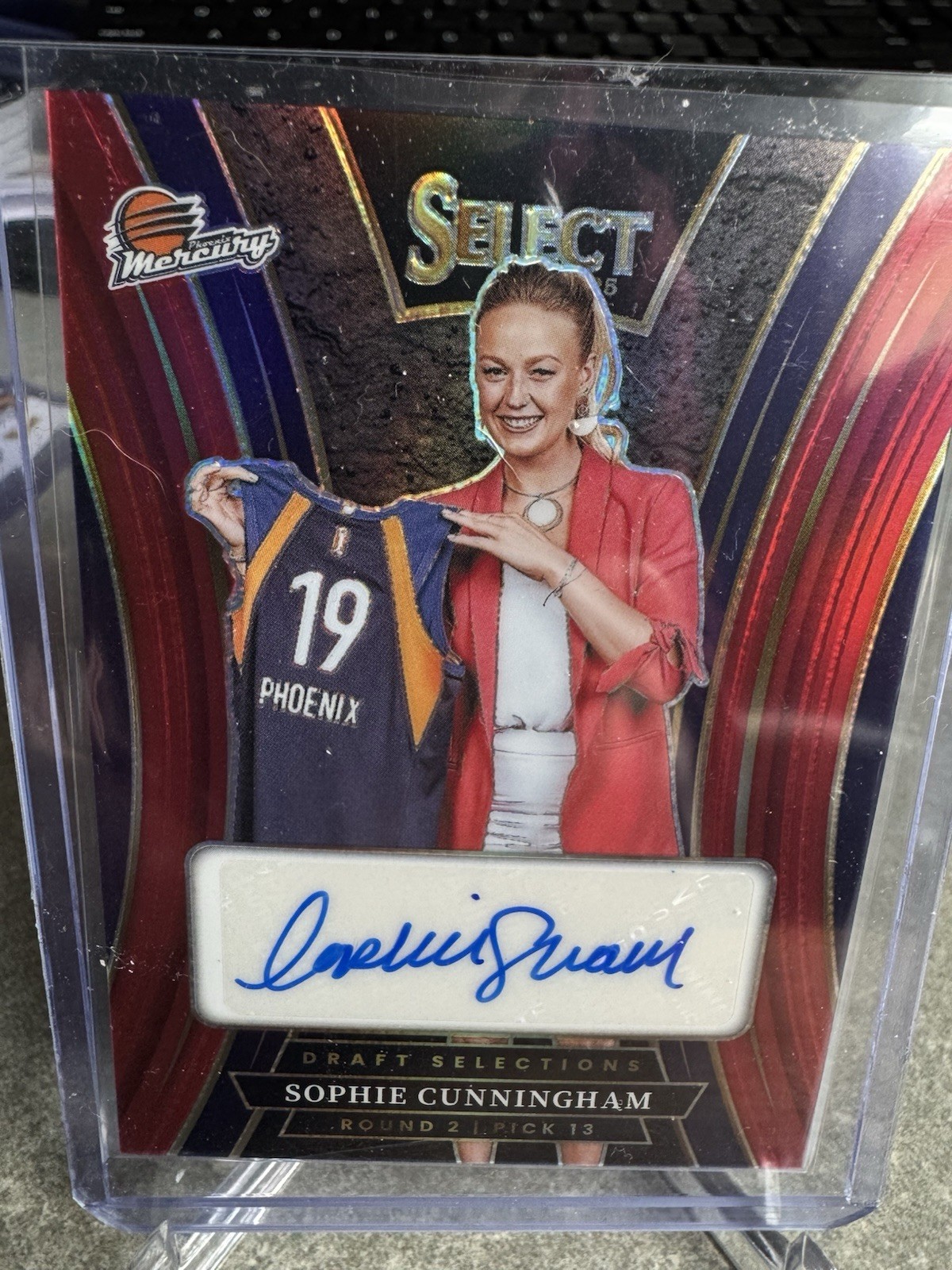 2025 Panini Select WNBA Sophie Cunningham DRAFT SELECTIONS AUTO /99!