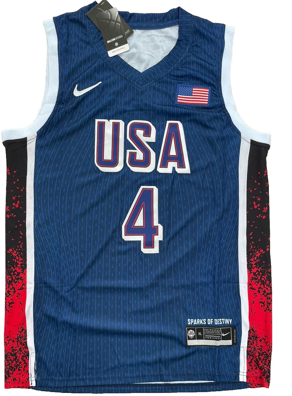 Steph Curry USA Olympics 2024 Jersey New Golden State Warriors Extra Large XL