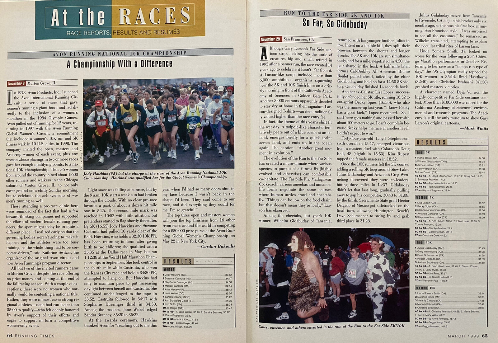 1999 Running Times Magazine March Shoe Buyer Guide, Nike ad