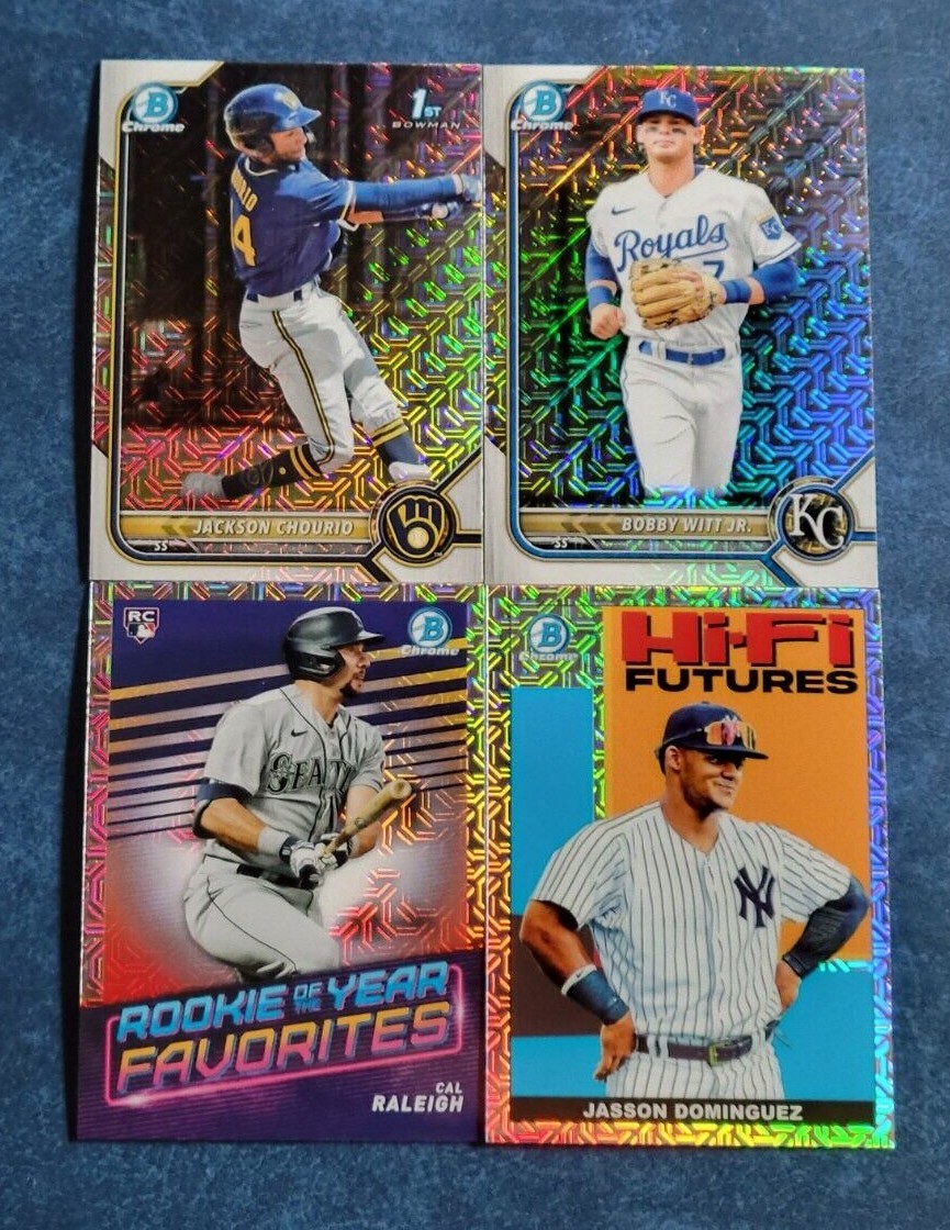 2022 Bowman Chrome Mega Box MOJO REFRACTORS BCP-1 to BCP250 and Inserts You Pick