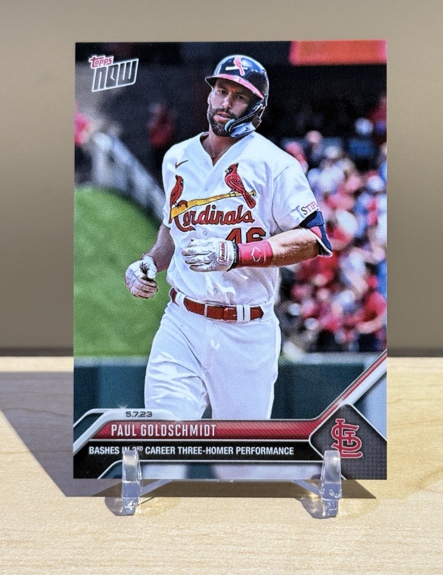 2023 Topps Now MLB #249 Paul Goldschmidt St. Louis Cardinals QTY Available