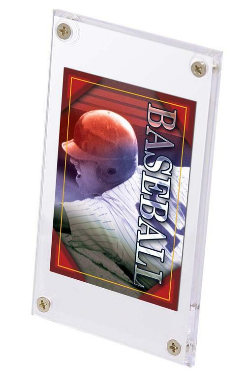 TWO Ultra Pro 1/4″ 4-Screw Screwdown Non-Recessed Standard Card Display Holders