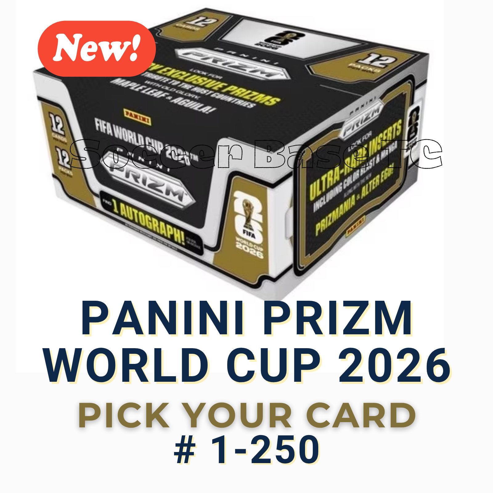 2026 Panini Prizm World Cup – Pick Your Card – 1-250 COMPLETE YOUR SET