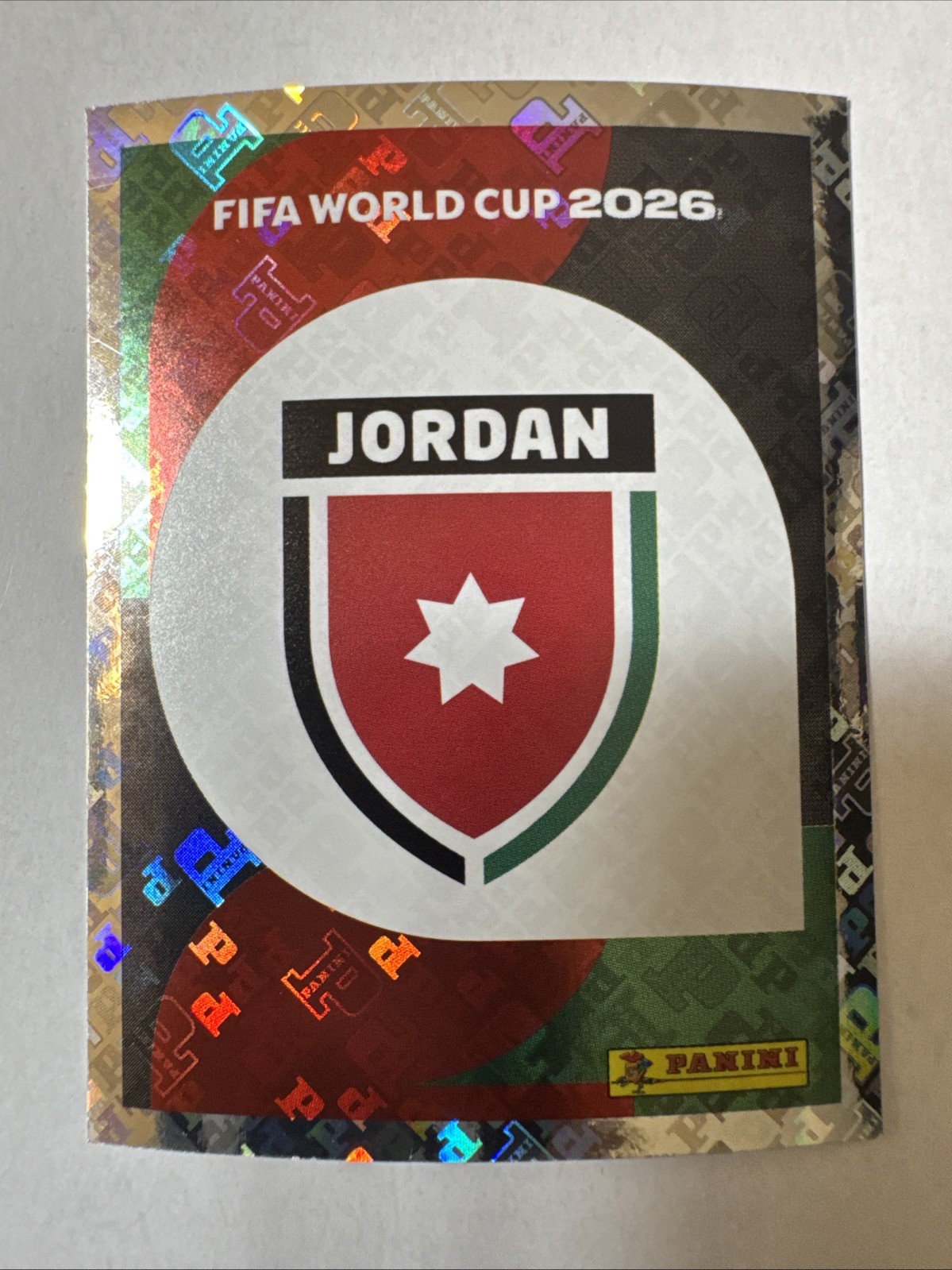 Panini FIFA World Cup 2026 Sticker JOR 1 Jordan Club Badge Logo