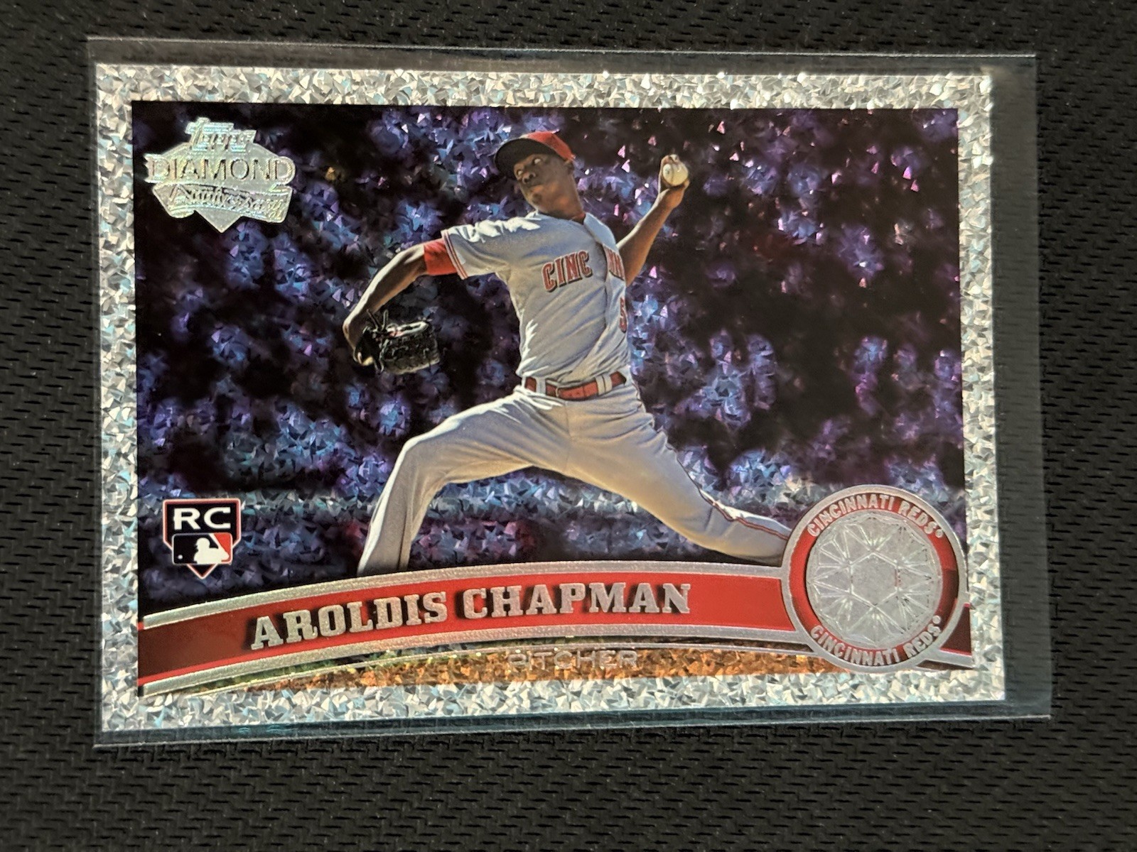 2011 Topps – Aroldis Chapman #110 Platinum Diamond Anniversary (RC)