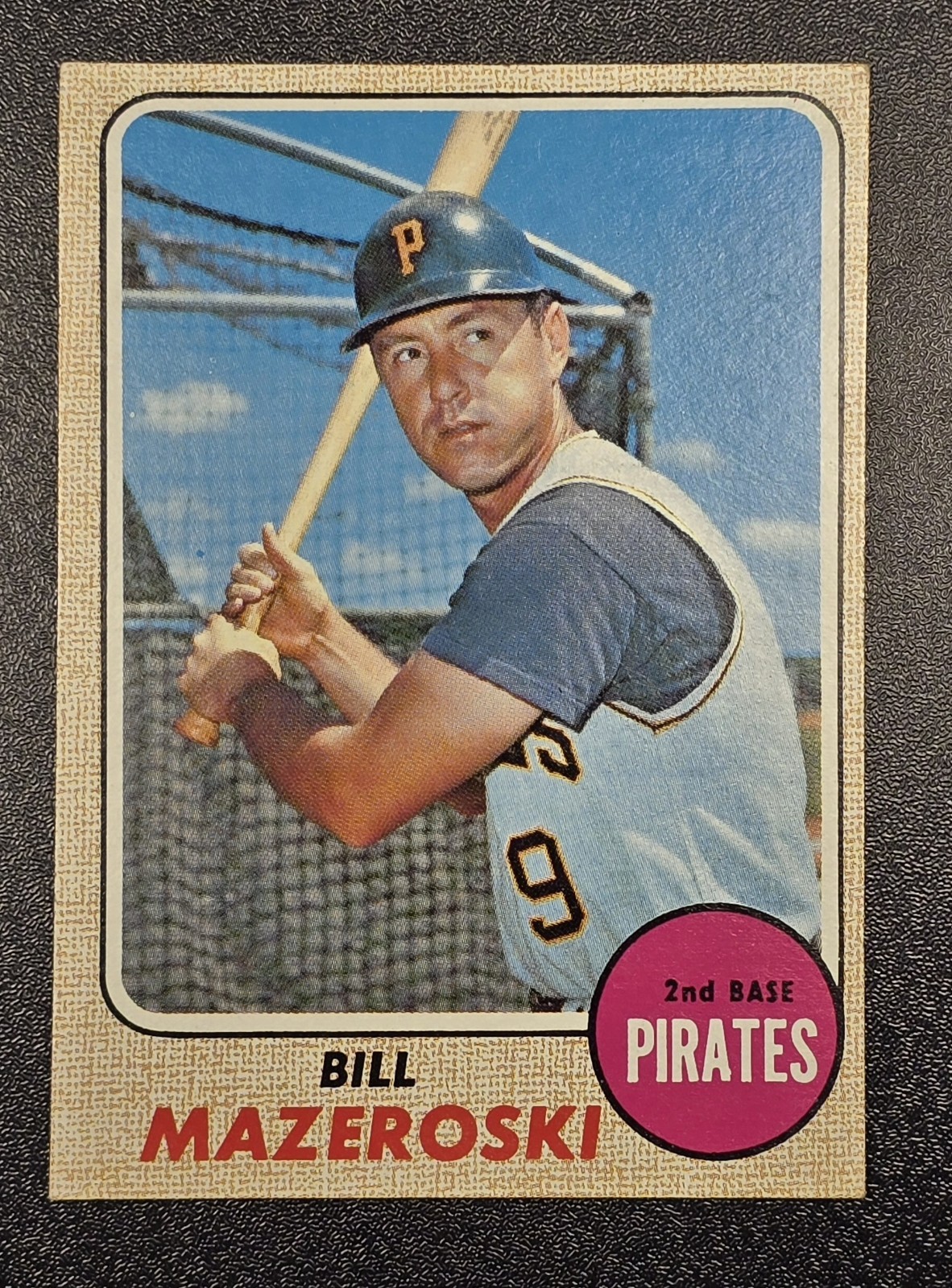 1968 Topps #390 BILL MAZEROSKI Pittsburgh Pirates HOF EX