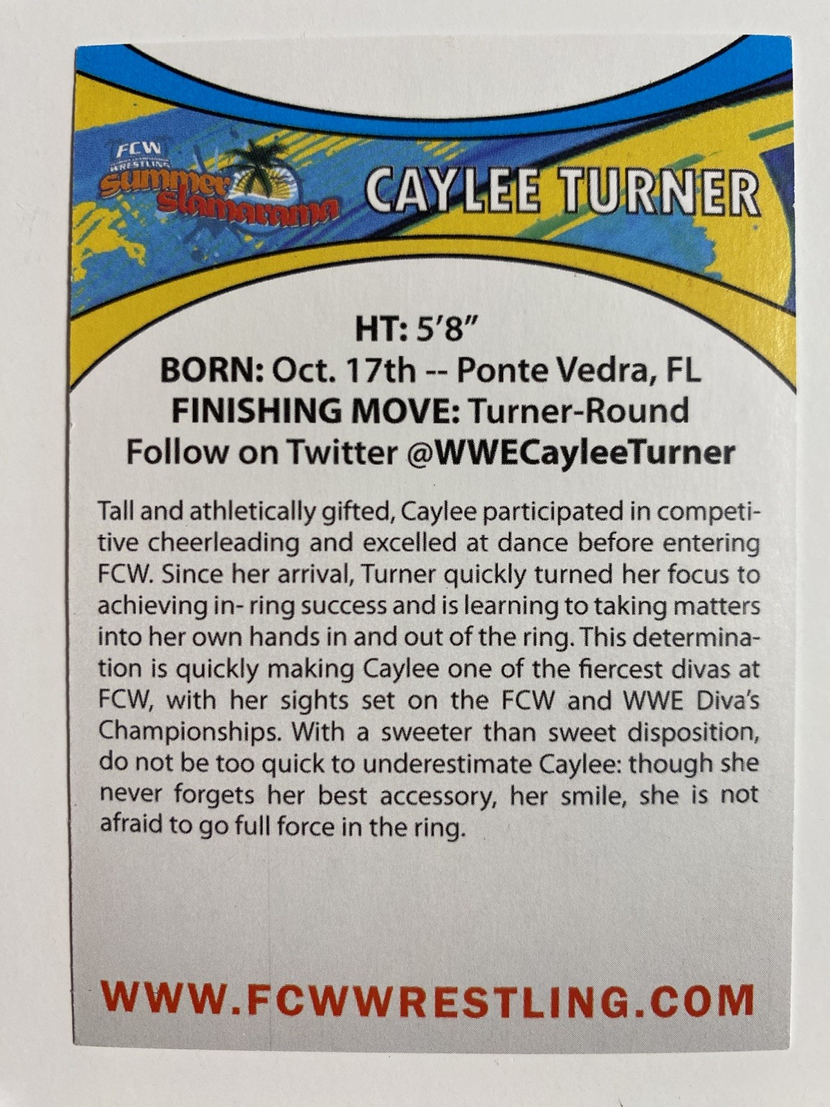 RAQUEL DIAZ (SHAUL GUERRERO) & AKSANA & CAYLEE TURNER : 2011 FCW Cards = WWE