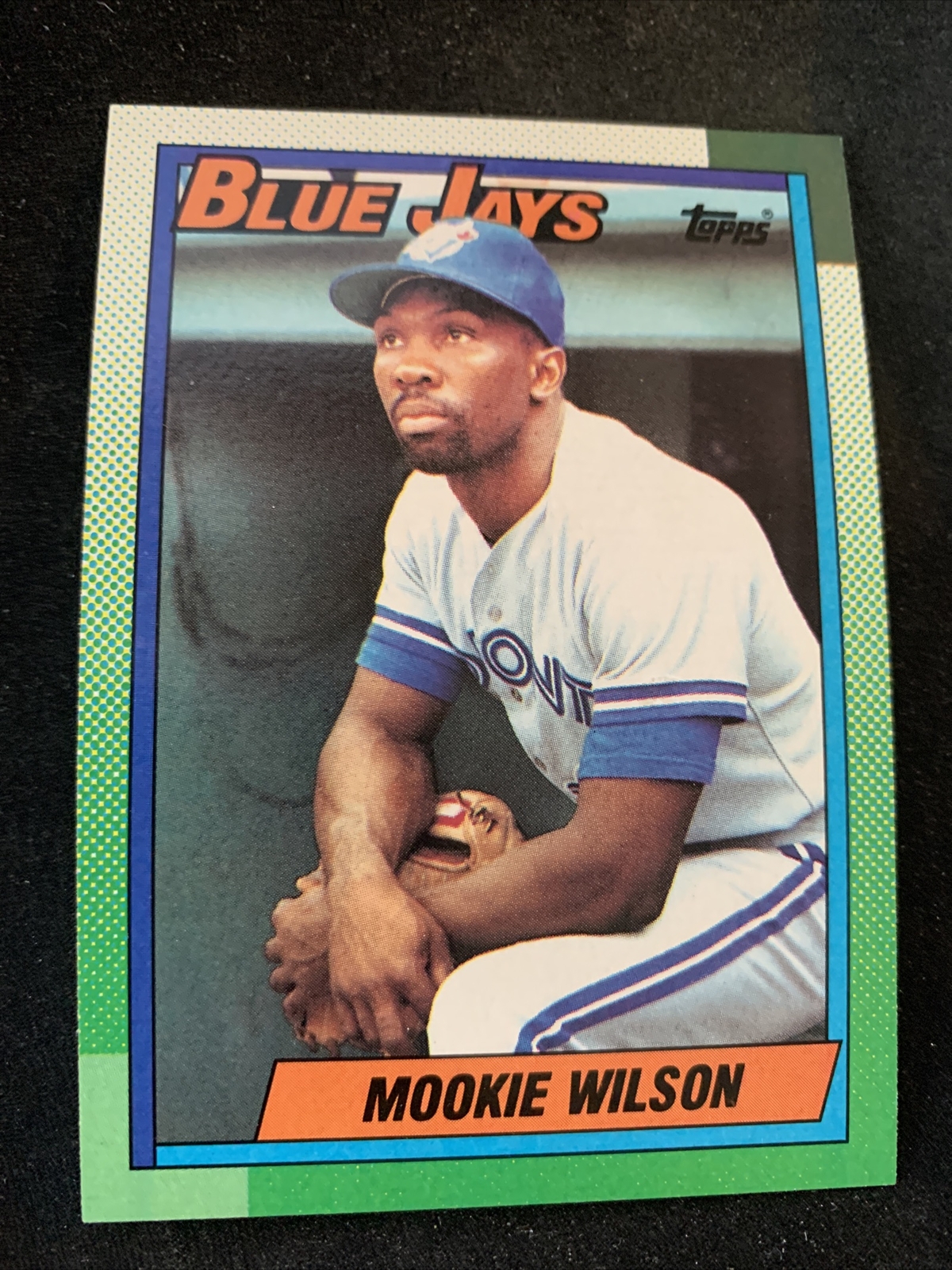 1990 Topps Baseball Card #182 Mookie Wilson Toronto Blue Jays NmMt Free Shipping