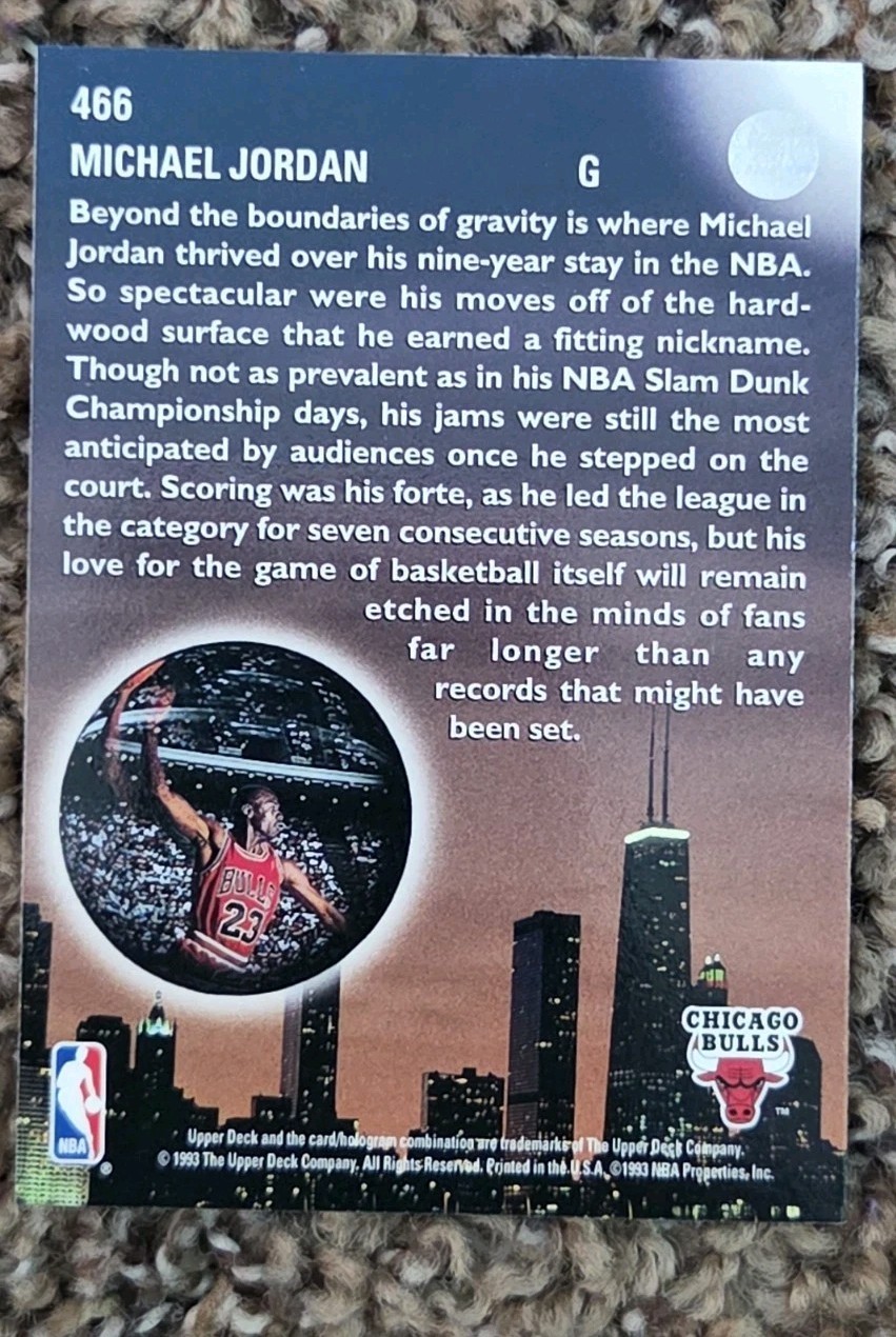 1993-94 Upper Deck – Skylights Michael Jordan #466
