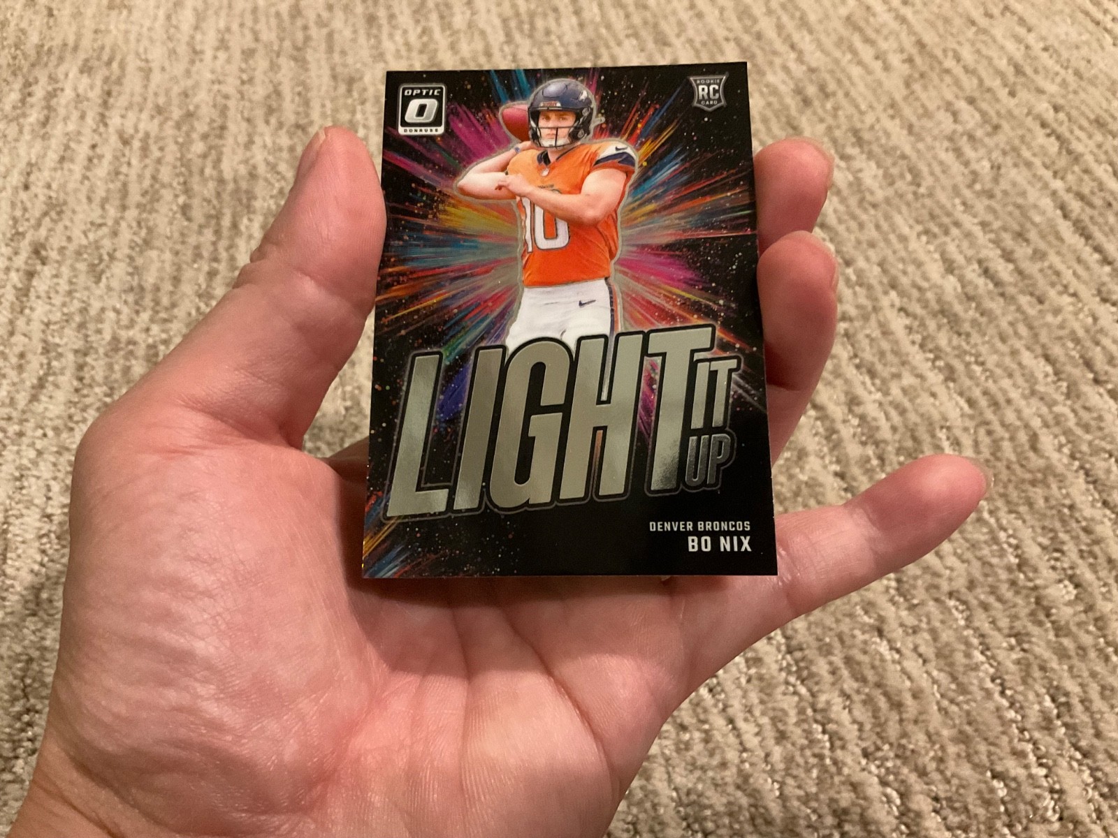 2024 Panini Donruss Optic – Light It Up Bo Nix #6 (RC)
