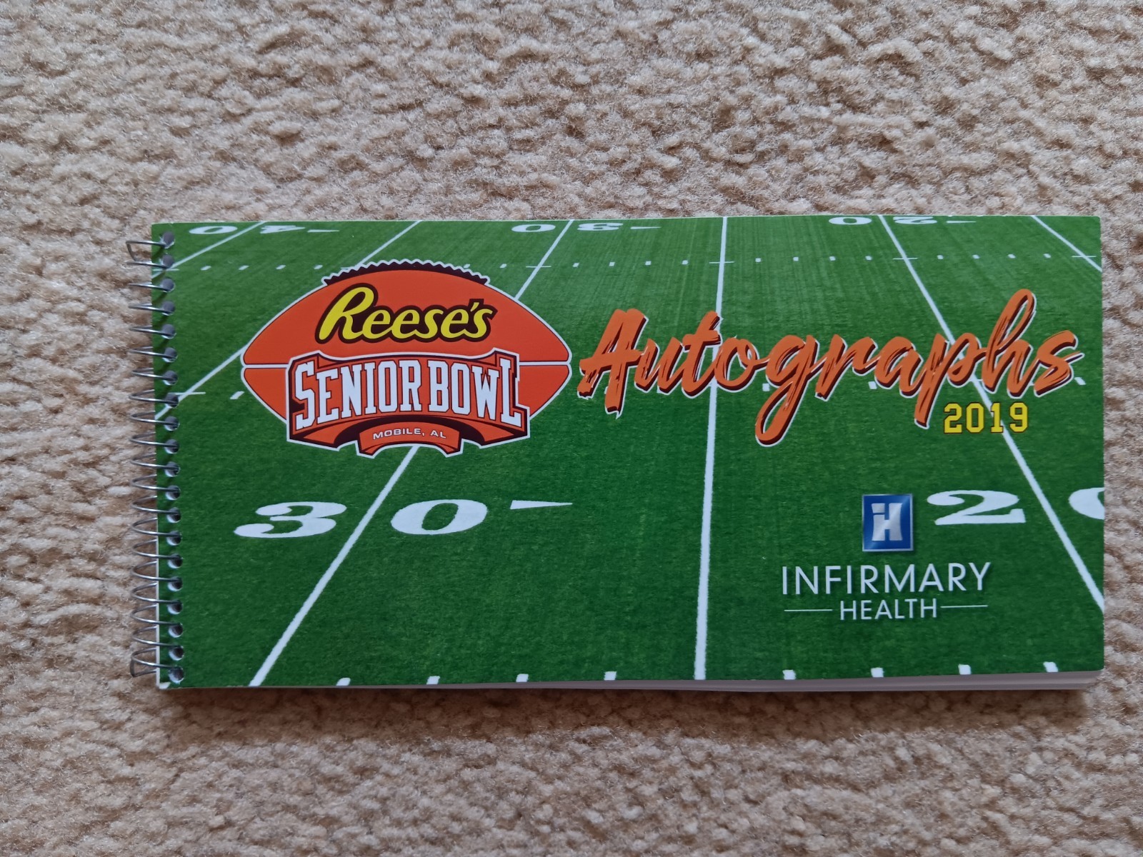2019 Senior Bowl Autograph Book Signed by Zach Allen & Montez Sweat plus 38!!