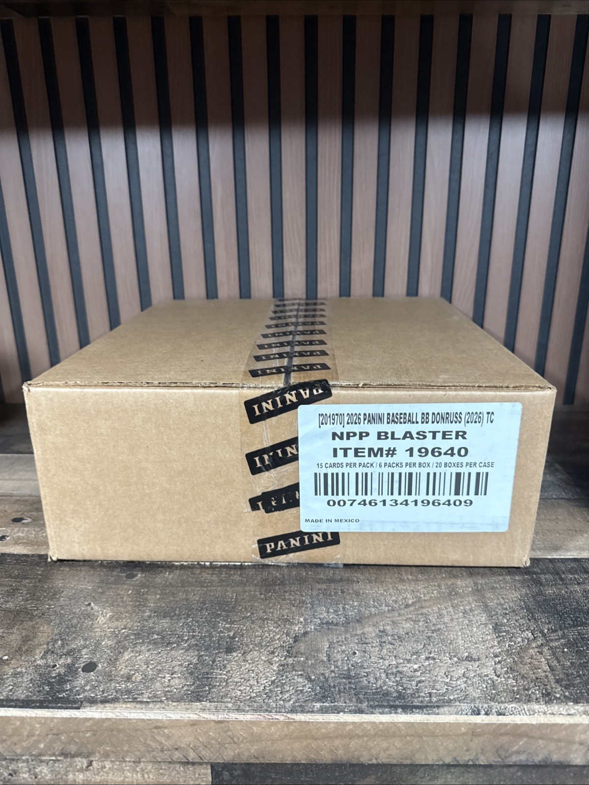 2026 Panini Donruss Baseball Blaster 20-Box Case – Factory Sealed