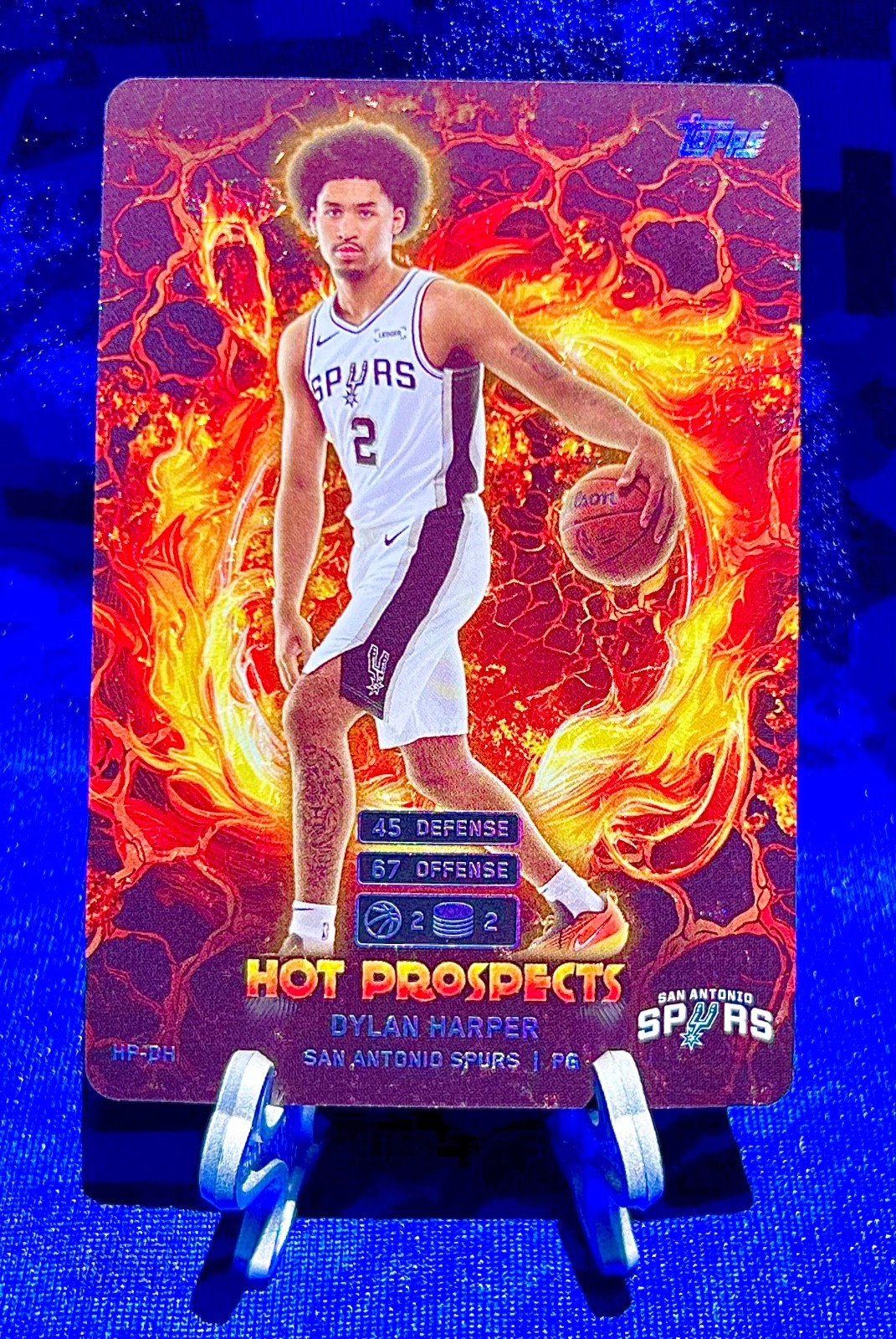 DYLAN HARPER 2025 Topps Hot Prospects HOLO FOIL #HP DH rookie SPURS