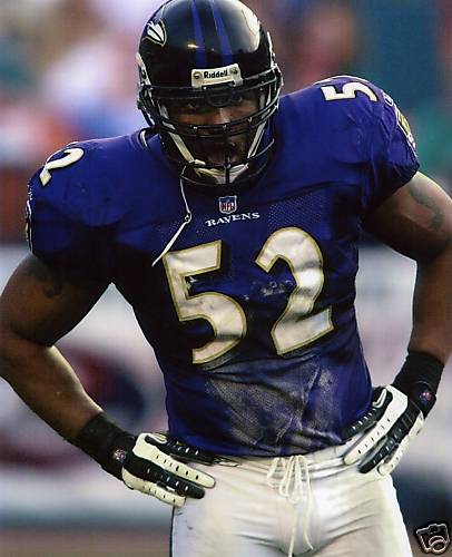 RAY LEWIS BALTIMORE RAVENS 8X10 SPORTS PHOTO #30