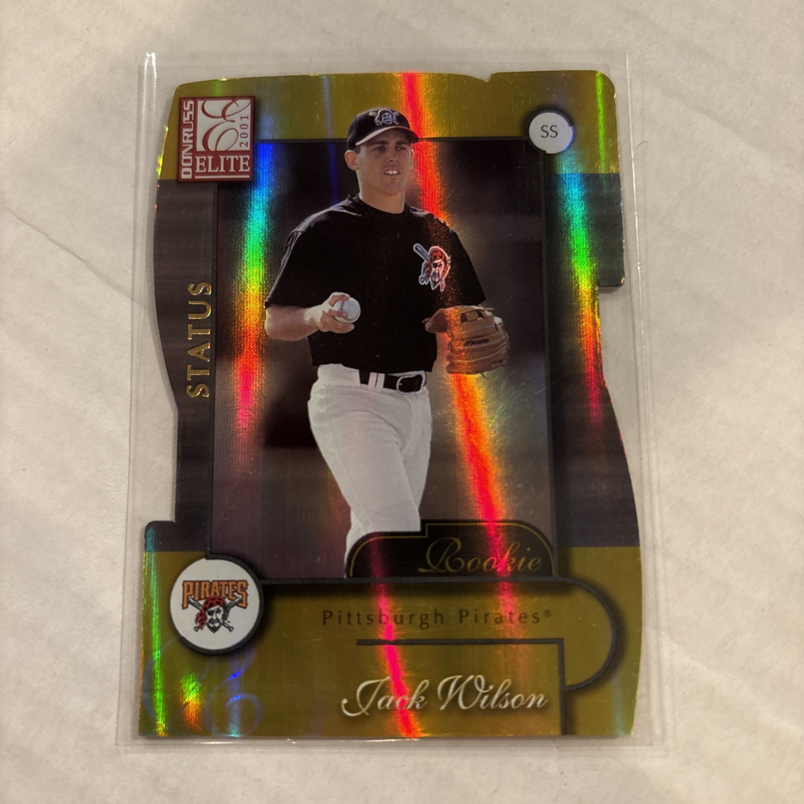 JACK WILSON 2001 DONRUSS ELITE STATUS GOLD DIE CUT #171 ROOKIE PIRATES