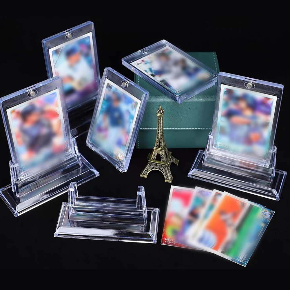 Acrylic Magnetic Card Stand Holder Base For Trading Cards Sports Baseball Cards