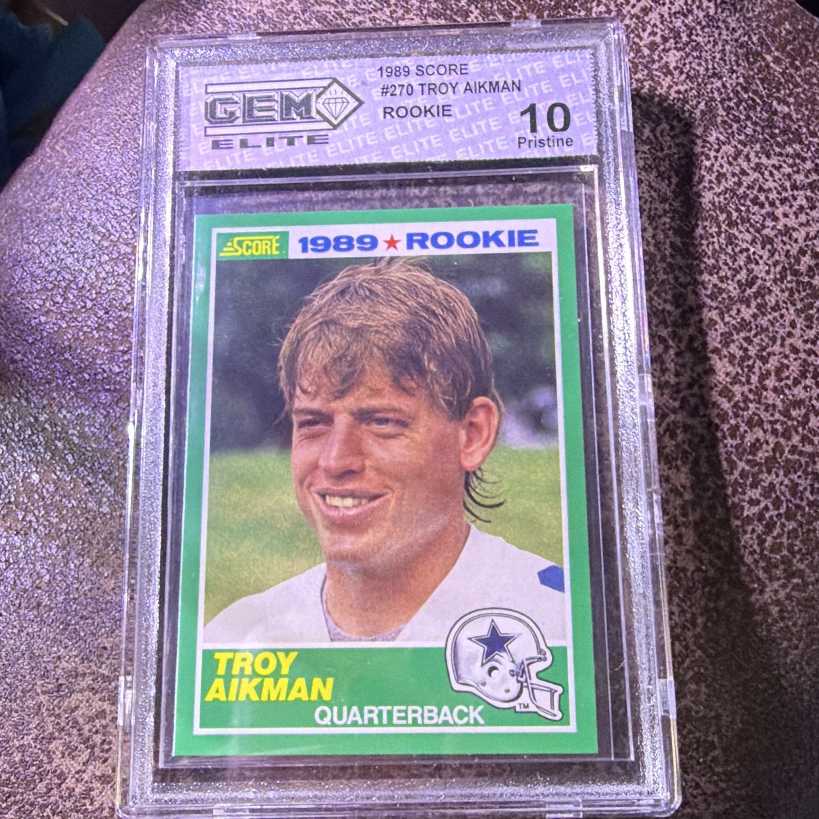 1989 Score – 1989 Rookie Troy Aikman #270 (RC)