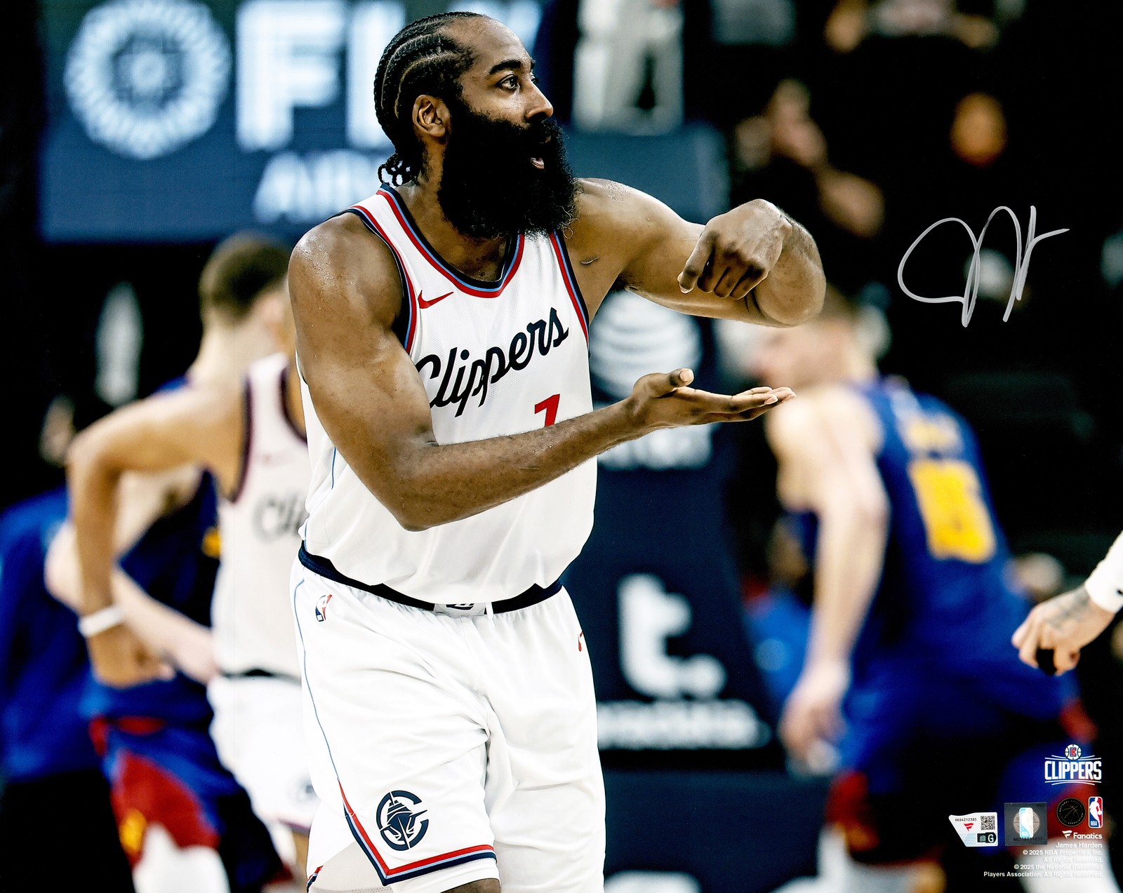 James Harden Signed 16×20 Photo Los Angeles Clippers Fanatics Holo
