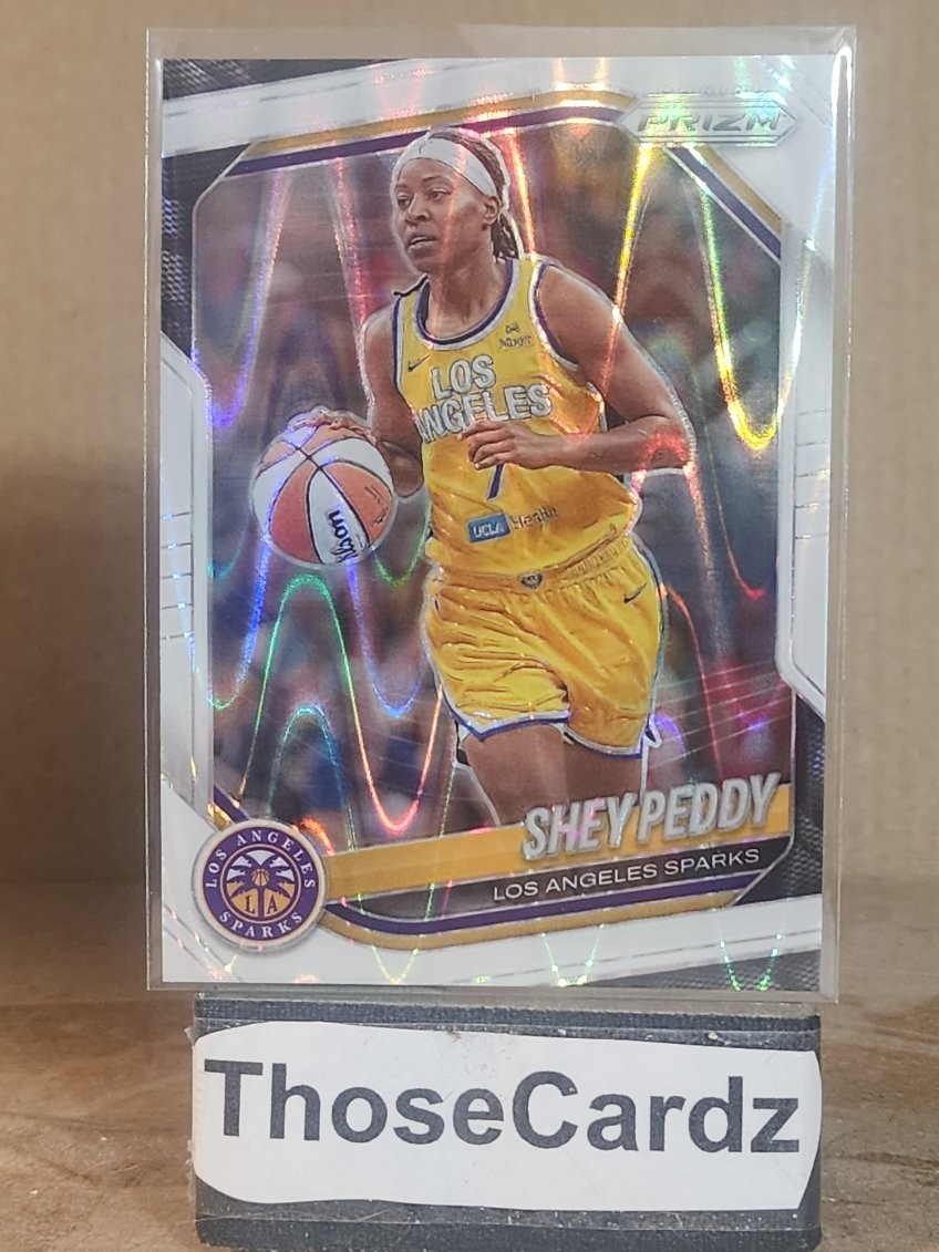 2025 Panini Prizm WNBA White Seismic Prizm #136 Shey Peddy