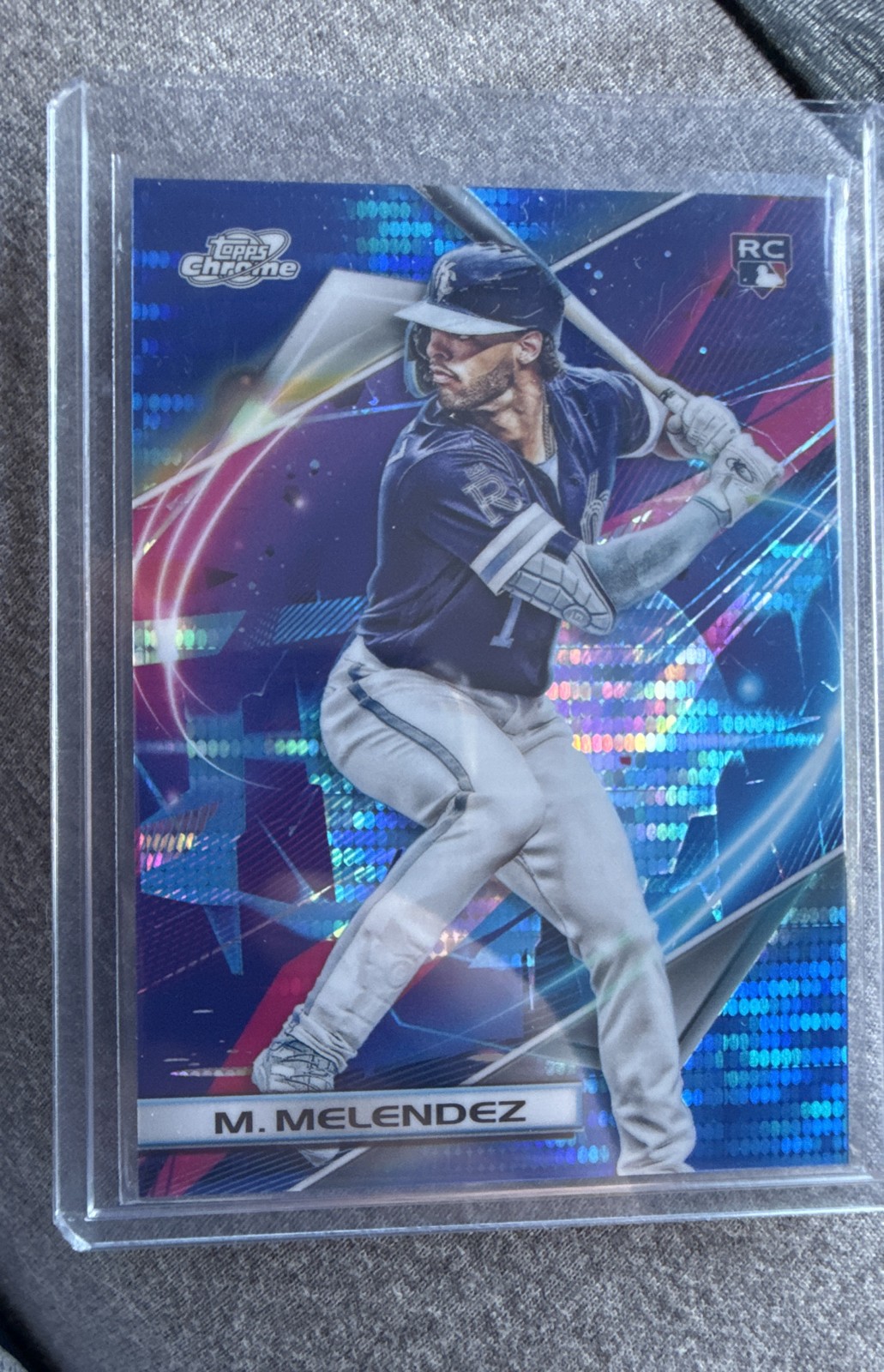 2022 Topps Cosmic Chrome – MJ Melendez #49 Blue Moon Refractor /99 (RC)