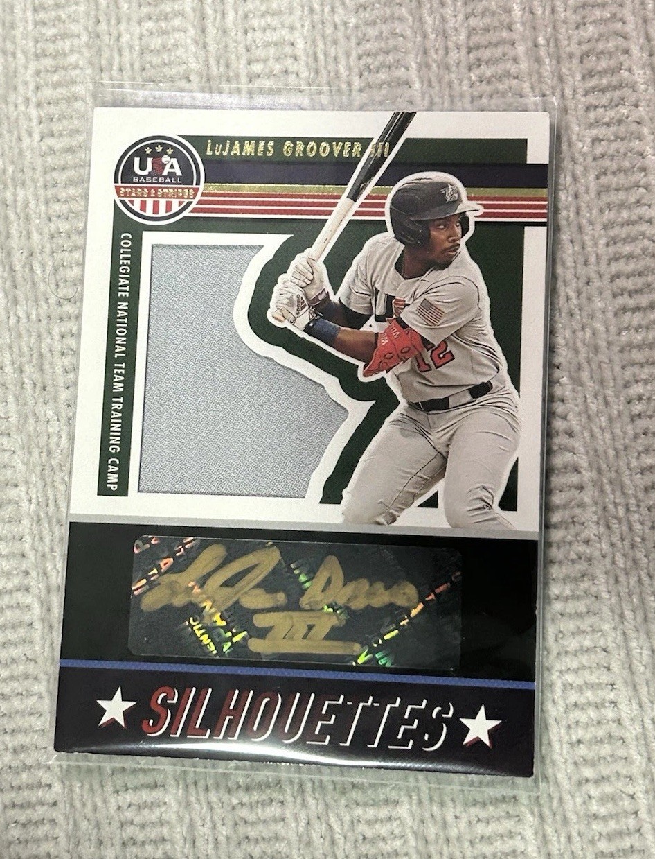 Stripes – USA Silhouettes Signatures Gino Groover #SIL-LG /90 (AU, MEM, RC)