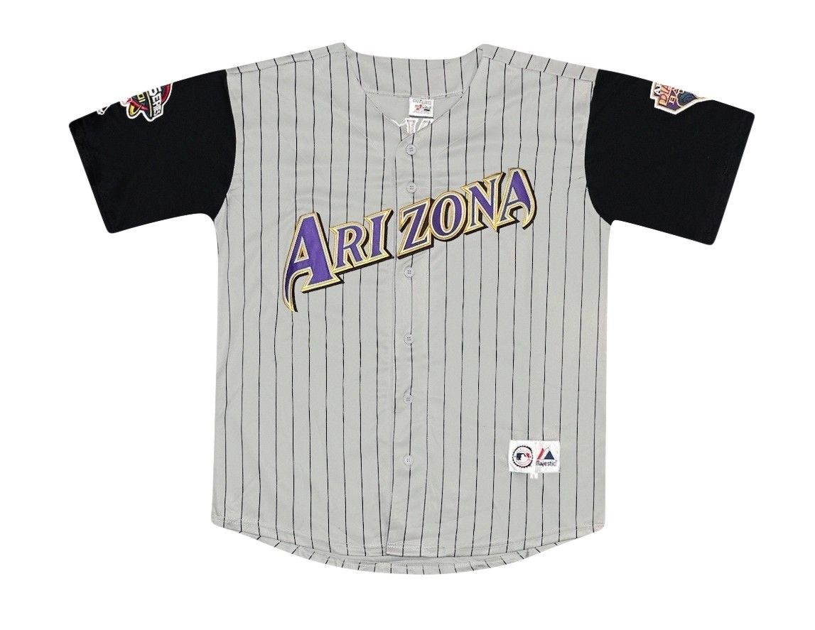 Randy Johnson Arizona Diamondbacks Grey Road World Series Jersey Men’s Large