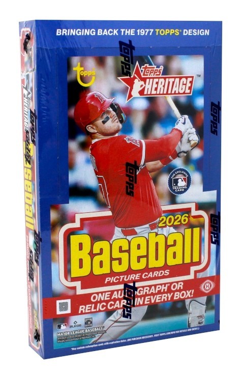 2026 TOPPS HERITAGE BASEBALL HOBBY BOX BLOWOUT CARDS
