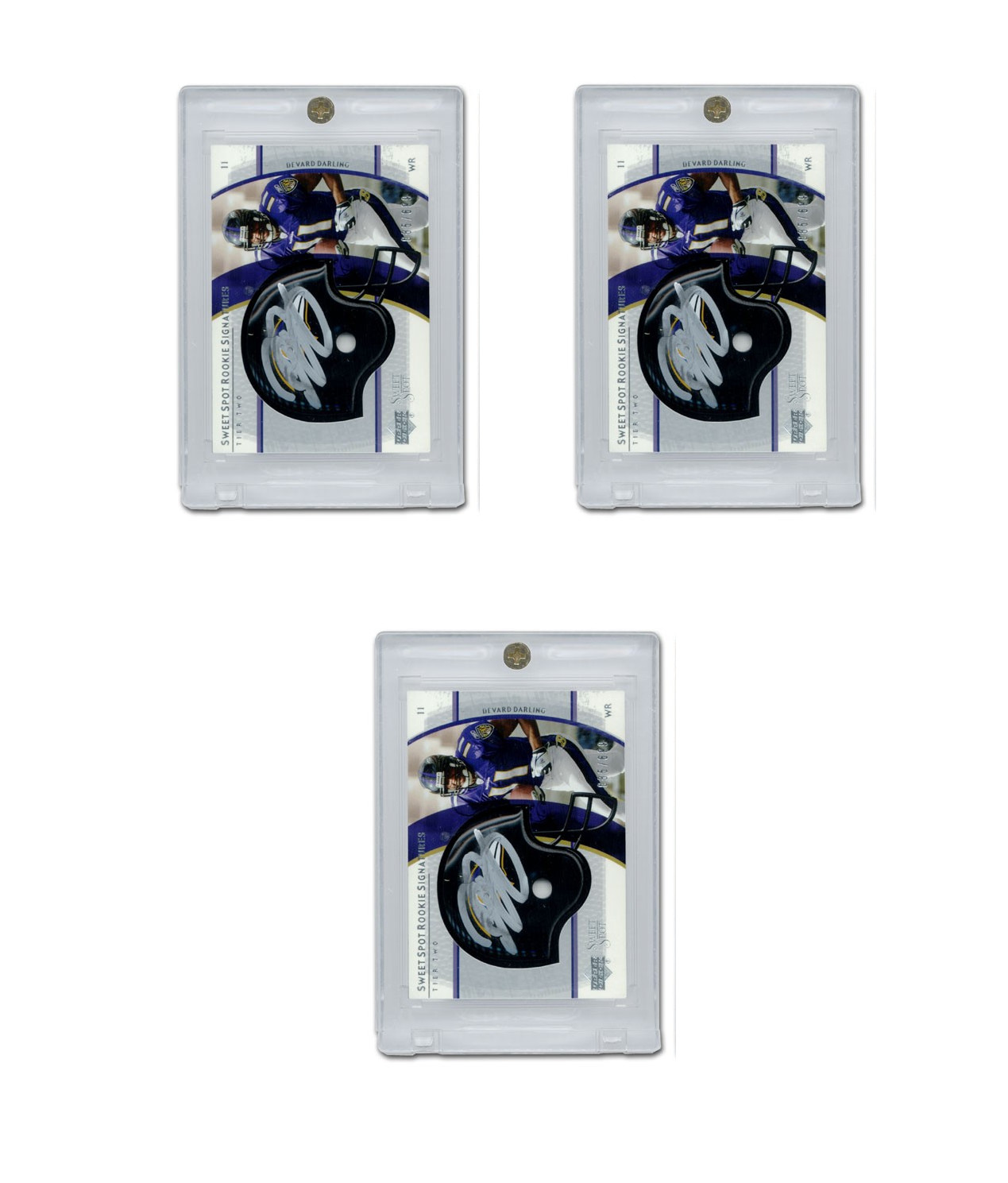 (3-Pack) Pro-Mold Deluxe 1/2 Inch Lucite 1-Screw Card Holder 180pt Super Thick
