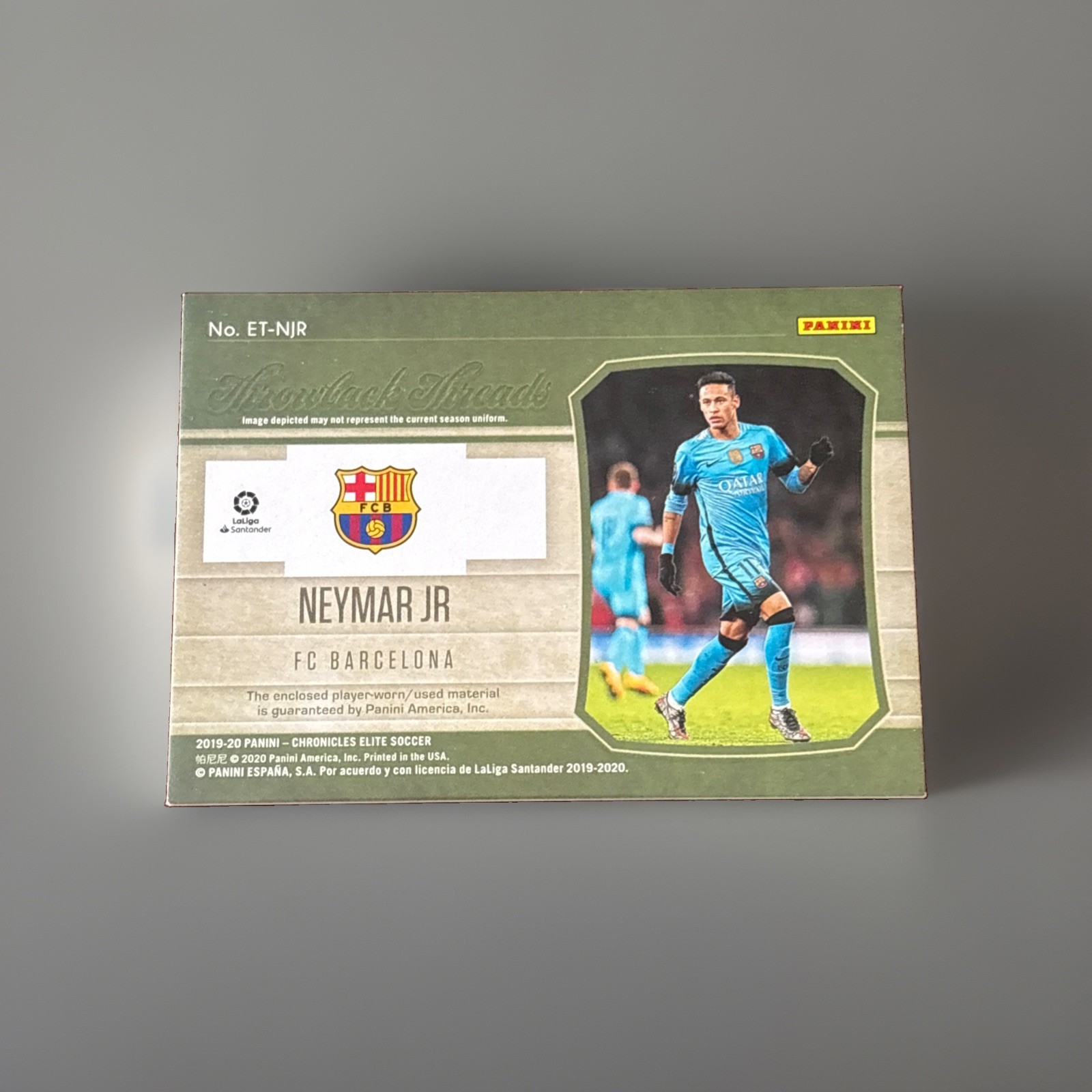 2019-20 Panini Chronicles – Elite Throwback Threads Neymar Jr #ET-NJR (MEM)